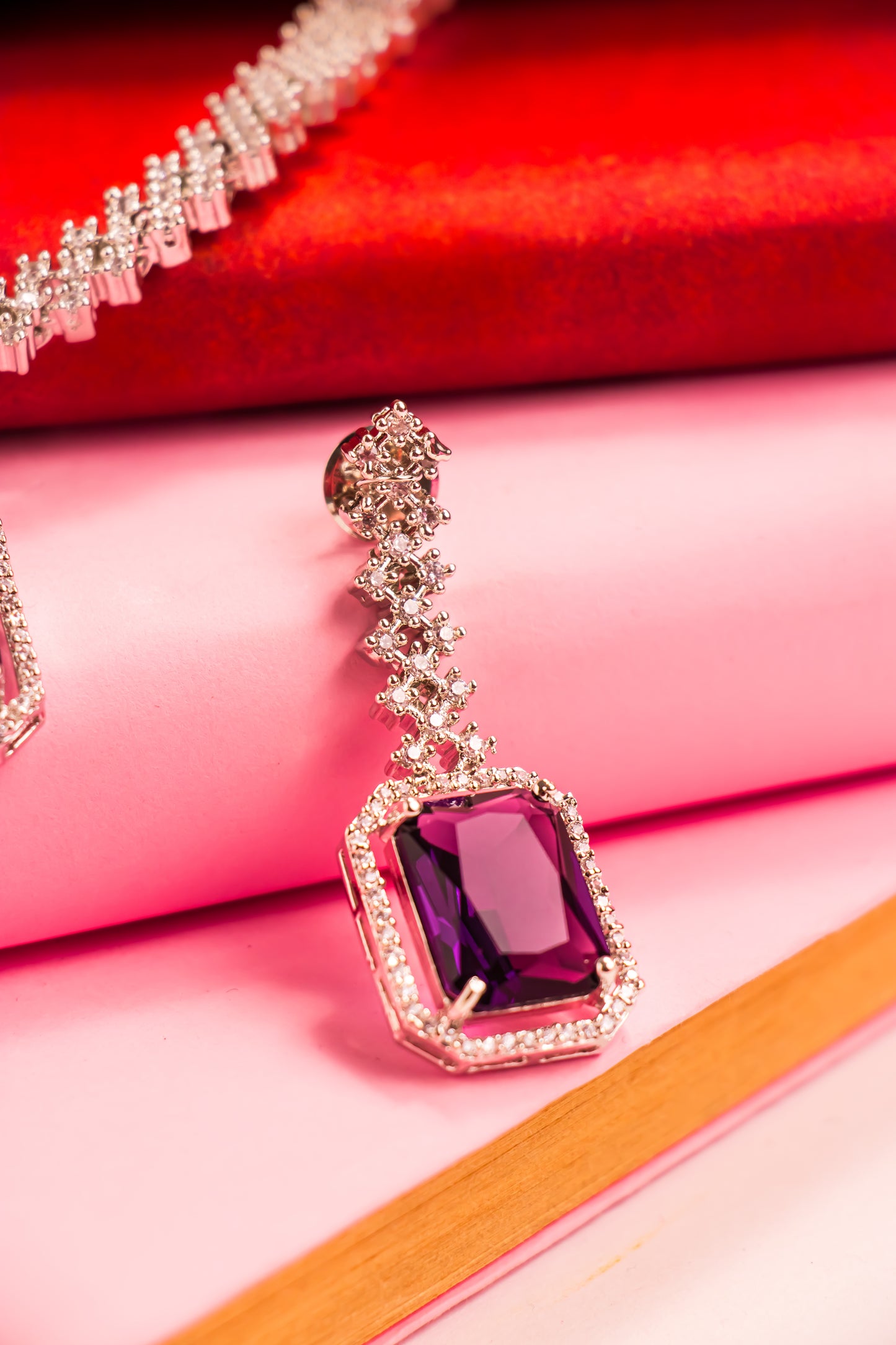 Royal Amethyst Necklace Set