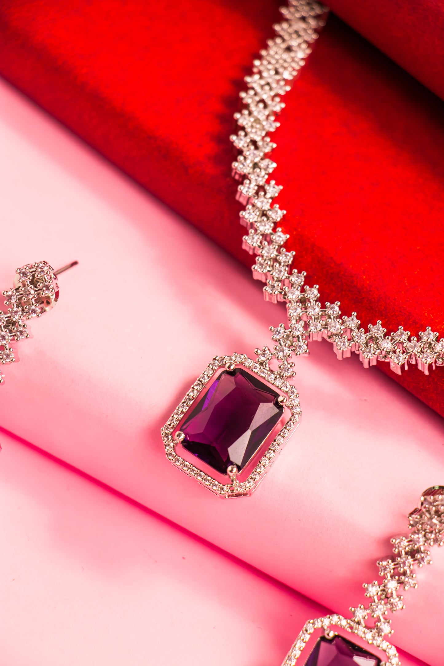 Royal Amethyst Necklace Set