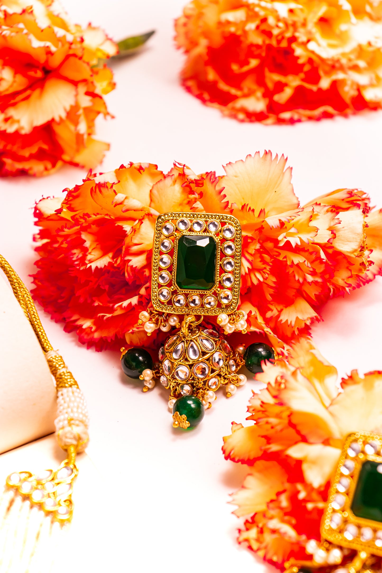 Padmavati's Silk Polki Choker Necklace Set