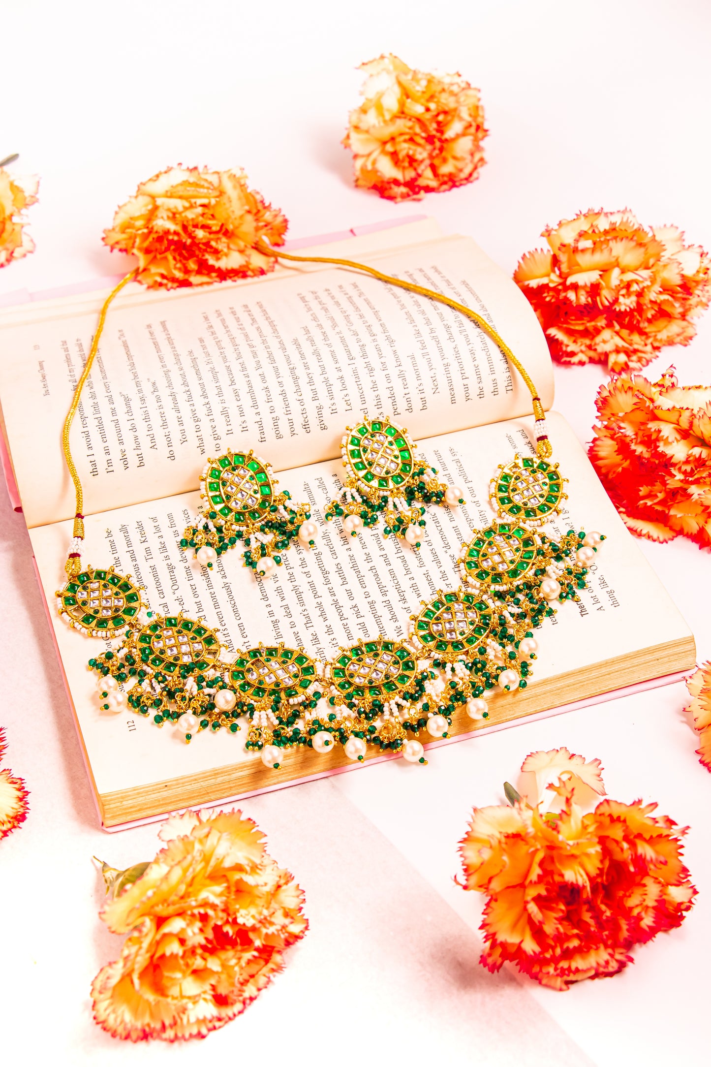 Celestial Padma Kundan Necklace Set