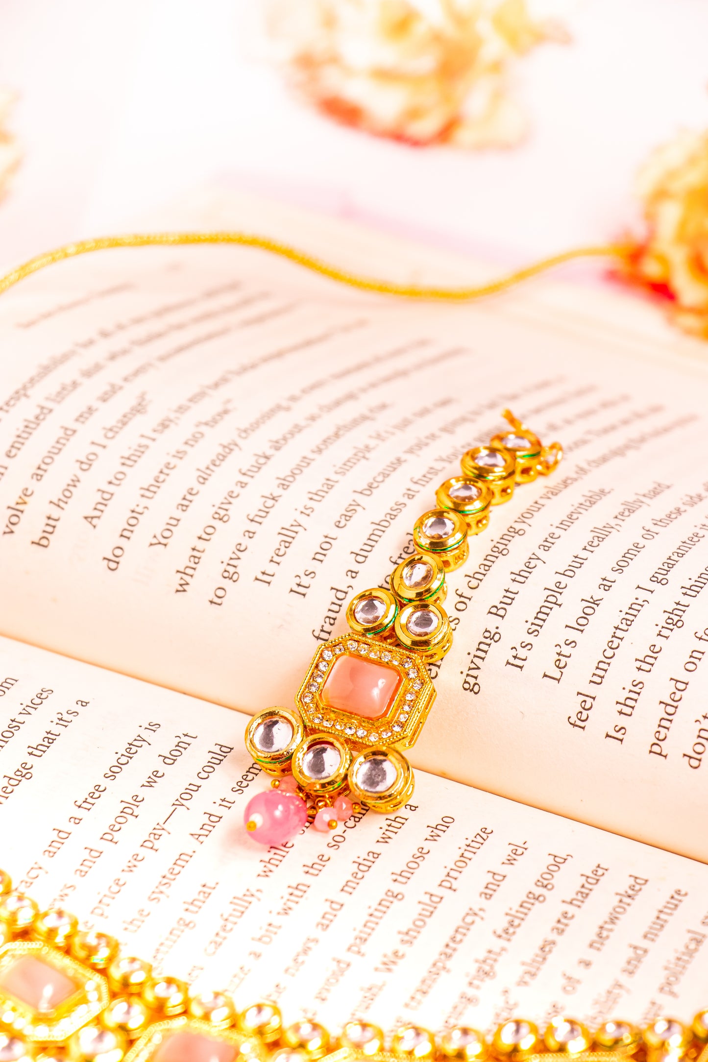 Jewel of Jahan Pink Kundan Necklace