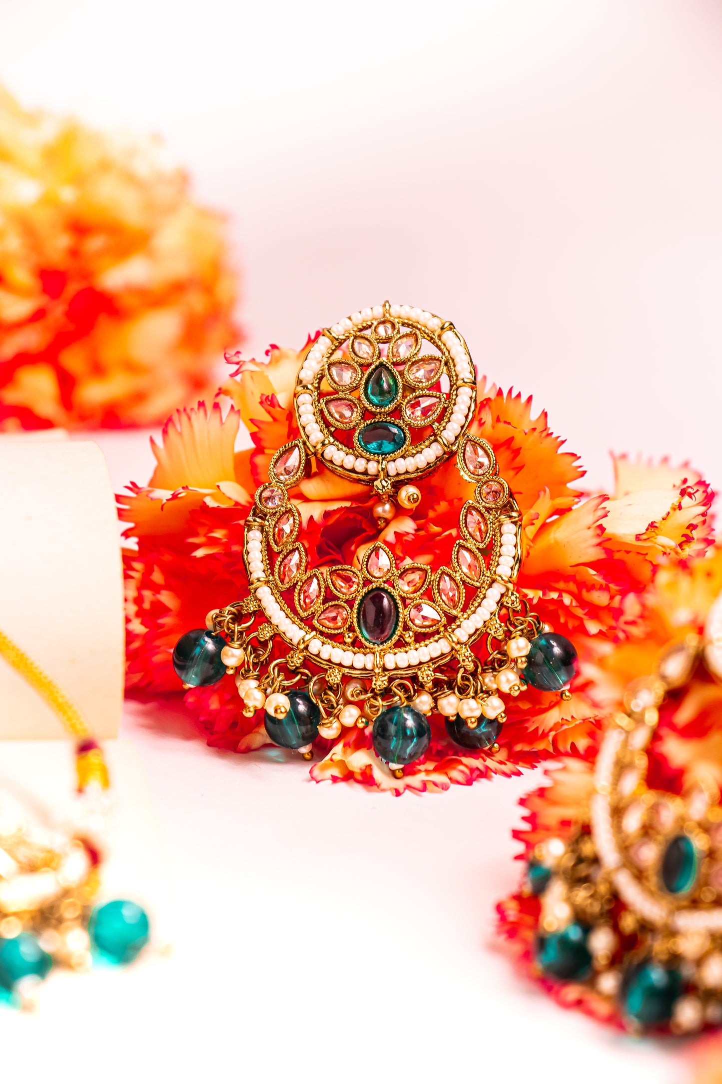 Lotus Dream Polki Choker Necklace Set