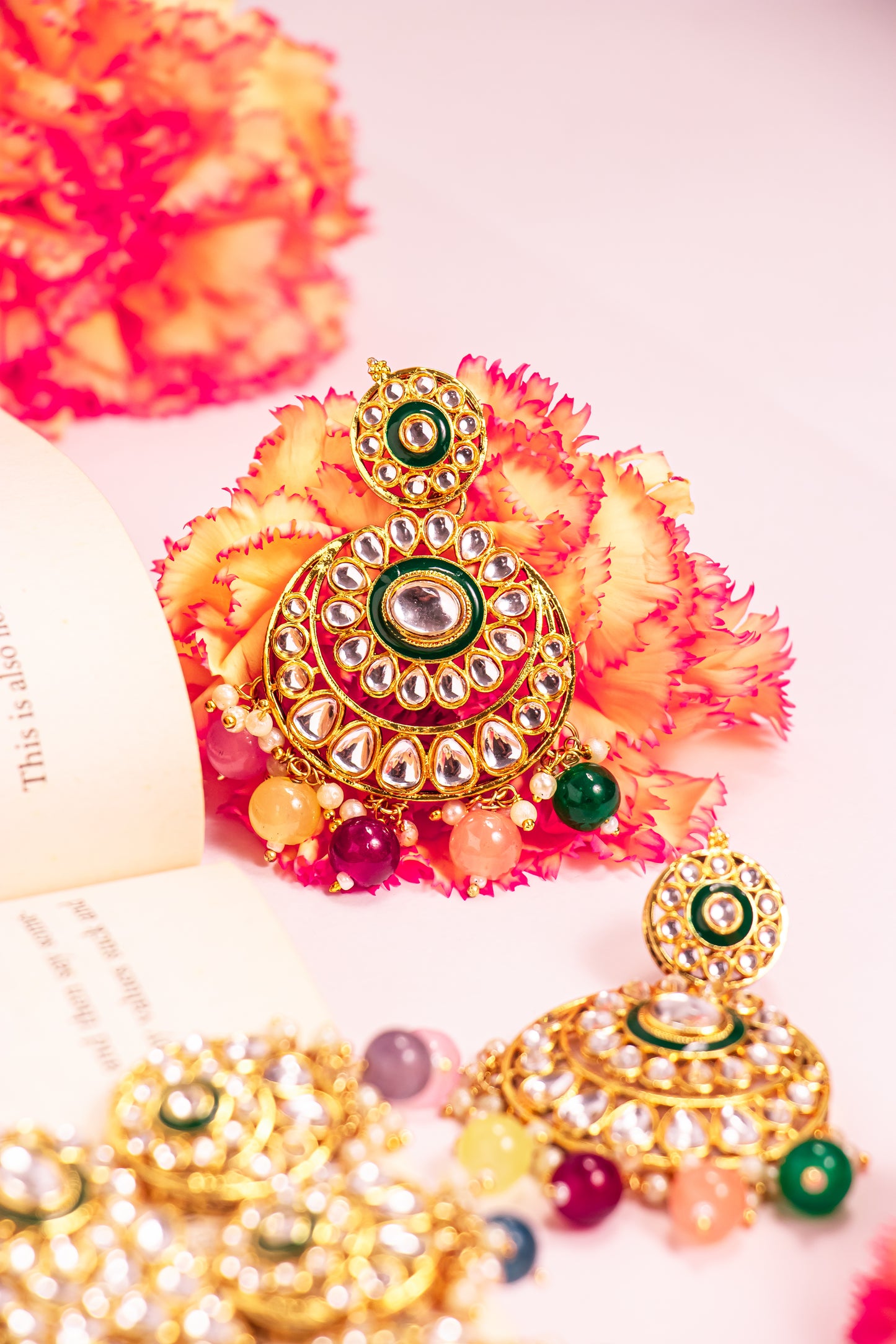 Jahan's Treasure Multicolour Kundan Necklace