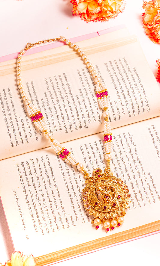 Padmavati's Radiance Long Necklace Set