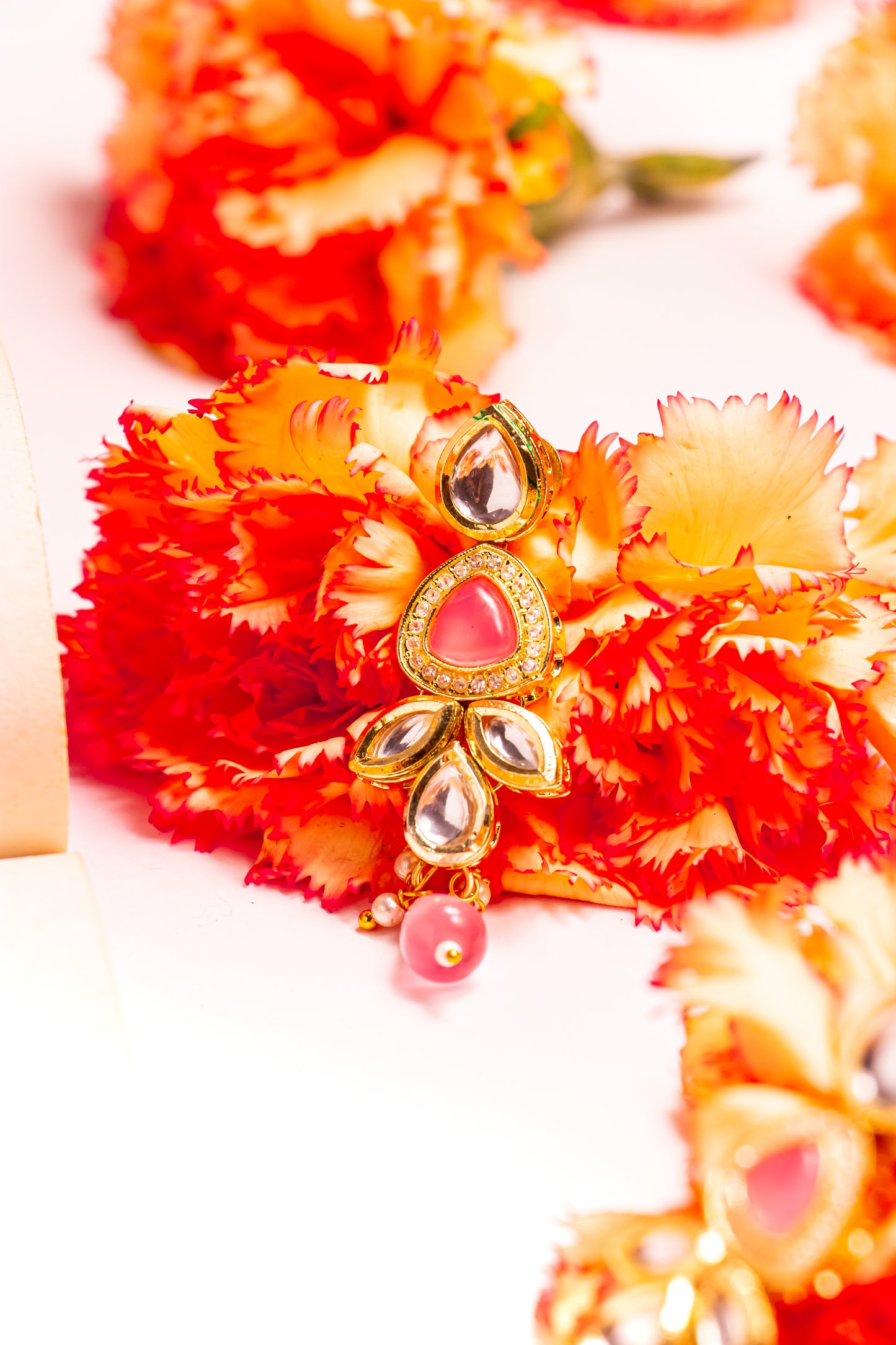 Noor's Vision Pink Kundan Necklace Set
