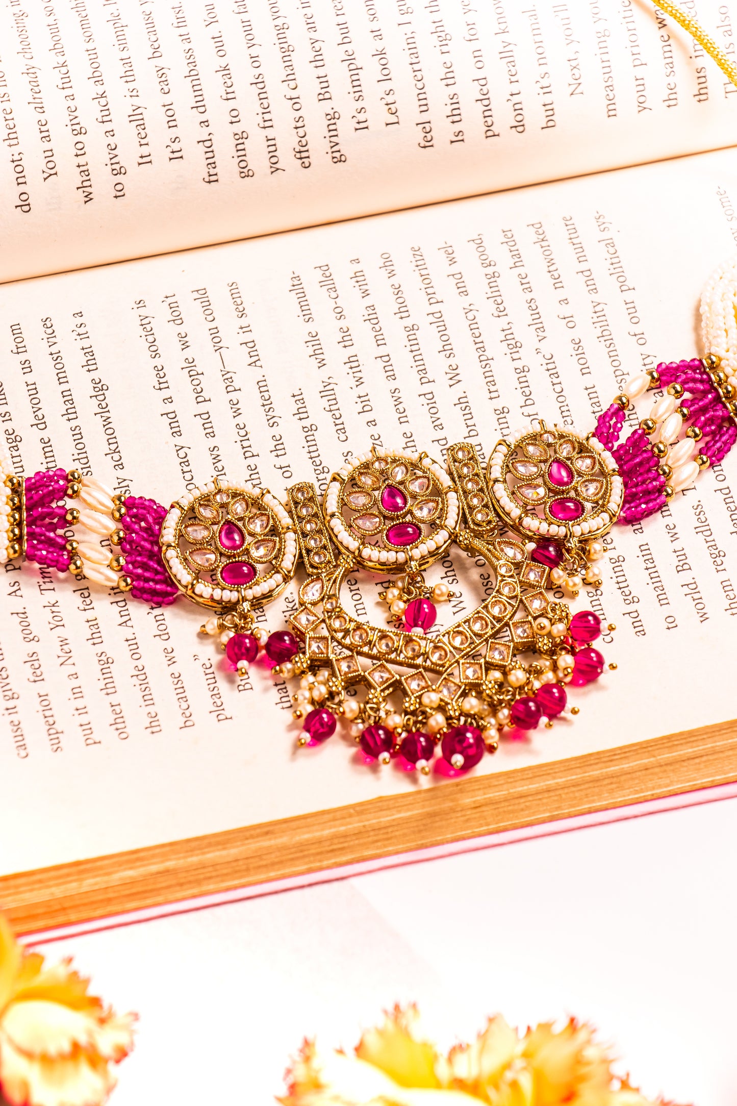 Padmavati’s Reflection Polki Choker Necklace Set