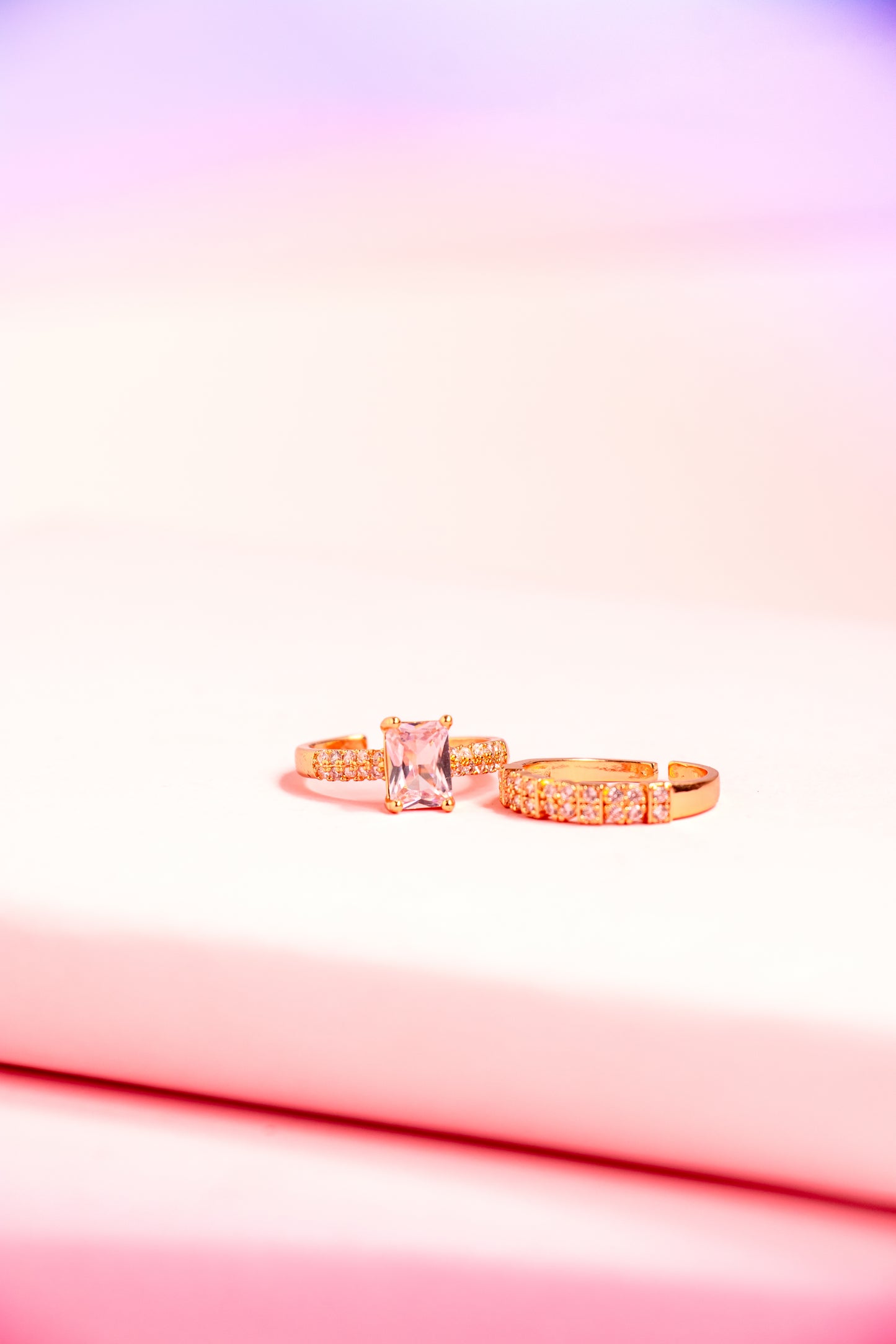 Dynasty Drop Adjustable Rings Set