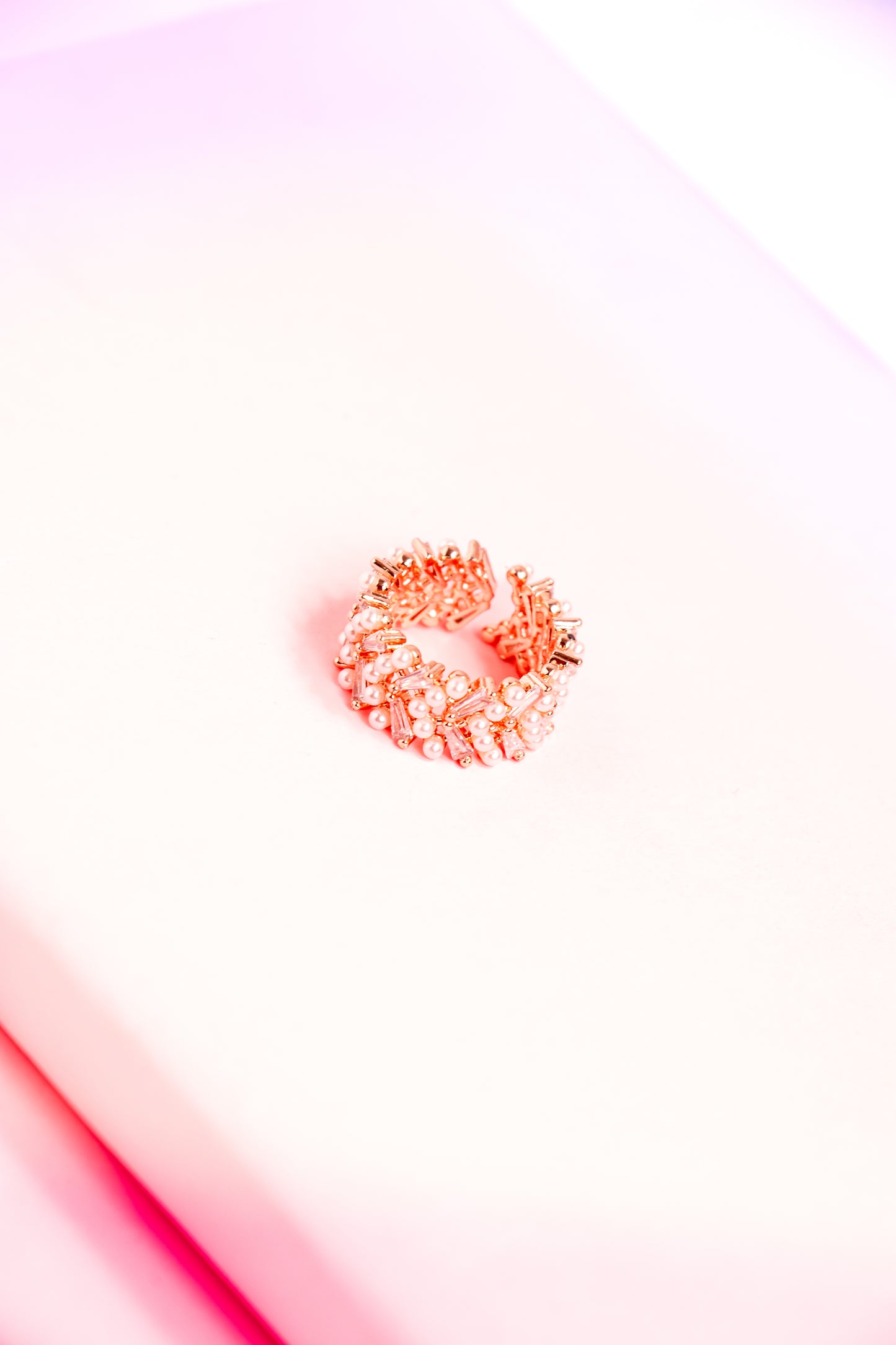 Pearl Throne Adjustable Ring