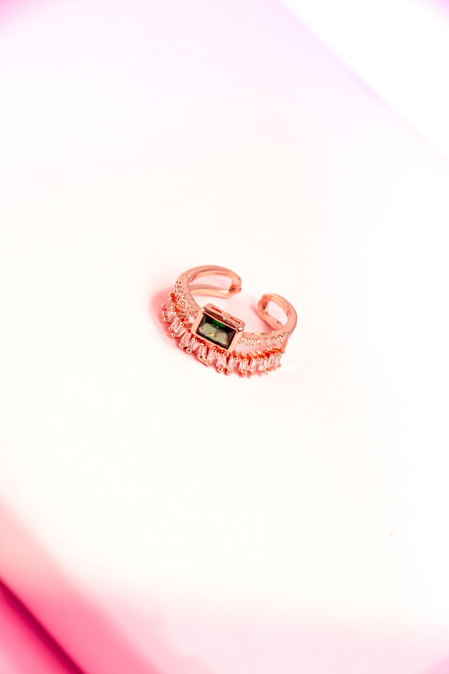 Crown Jewel Adjustable Ring
