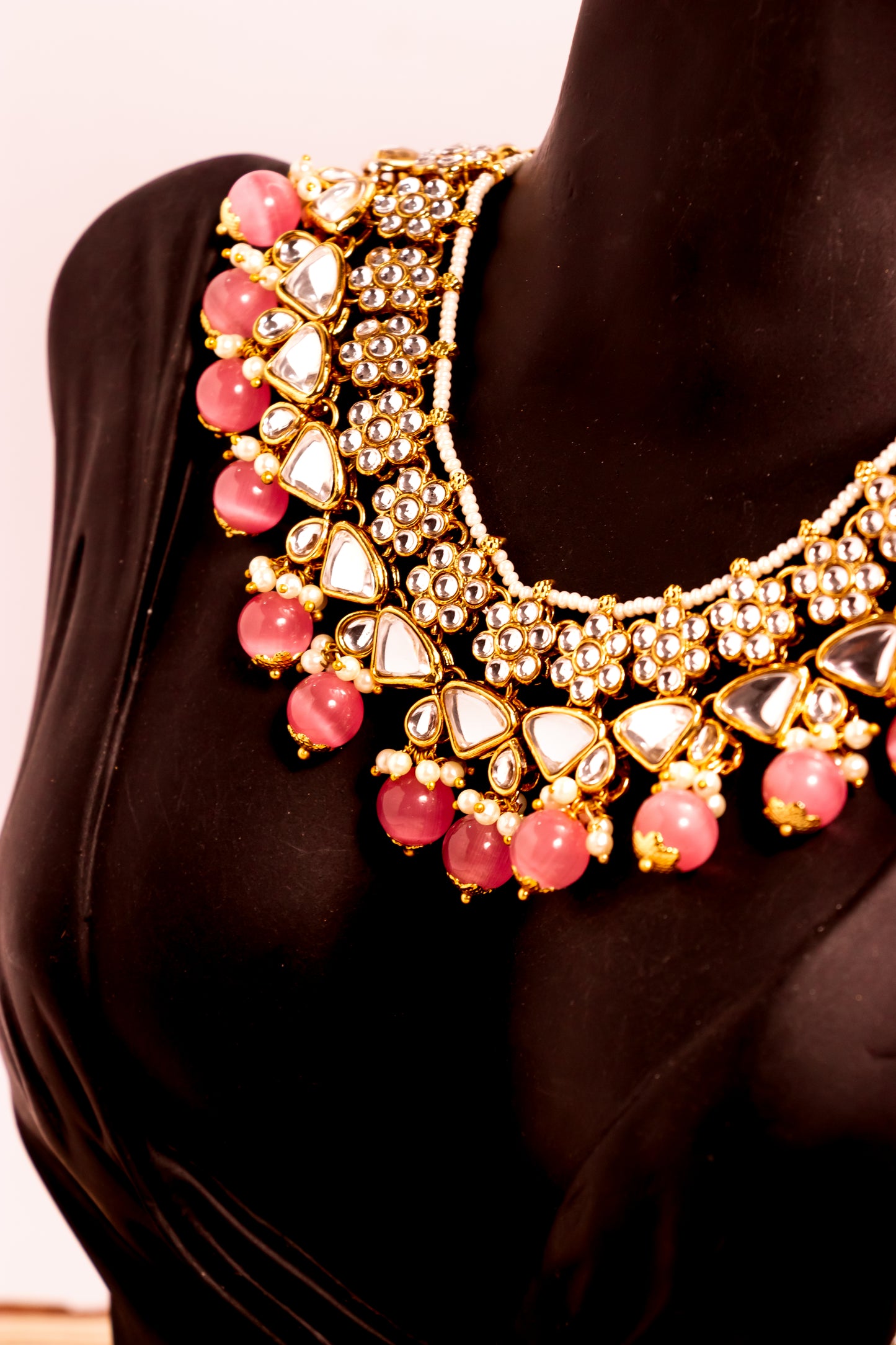 Noor's Horizon Pink Kundan Necklace Set
