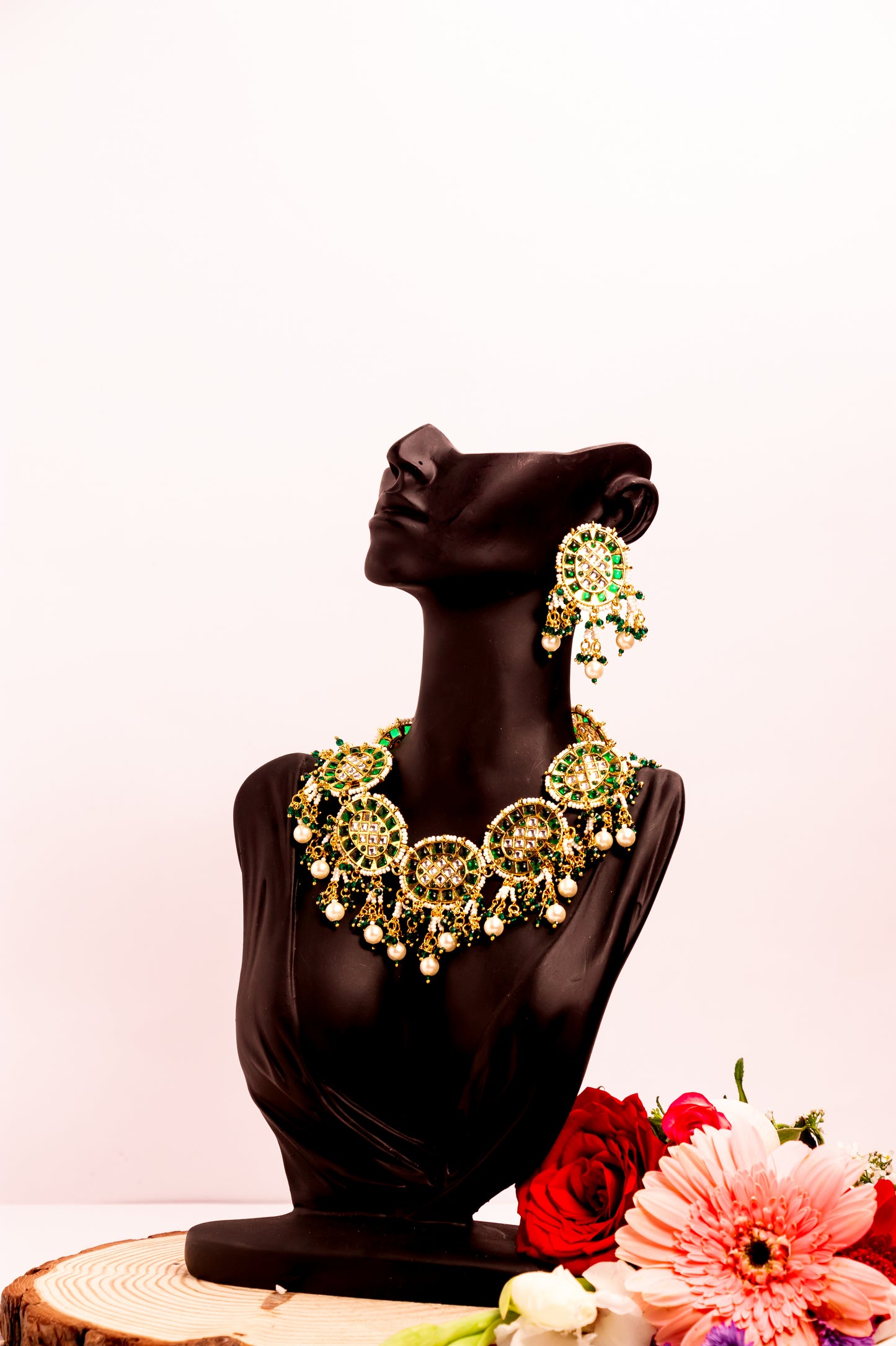 Celestial Padma Kundan Necklace Set