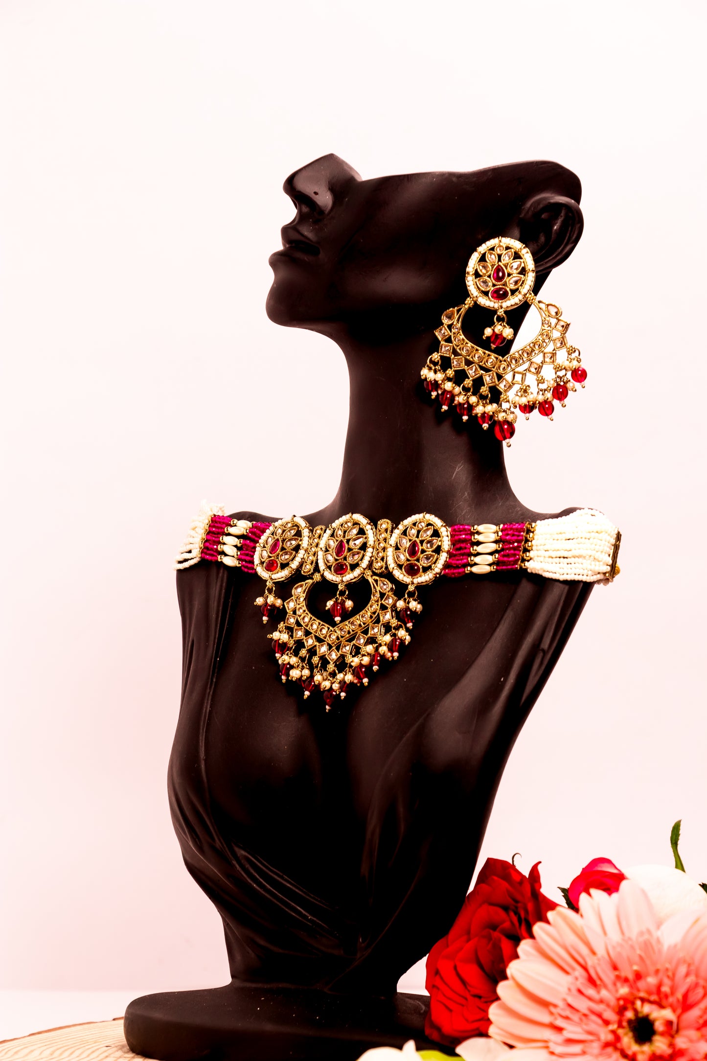 Padmavati’s Reflection Polki Choker Necklace Set
