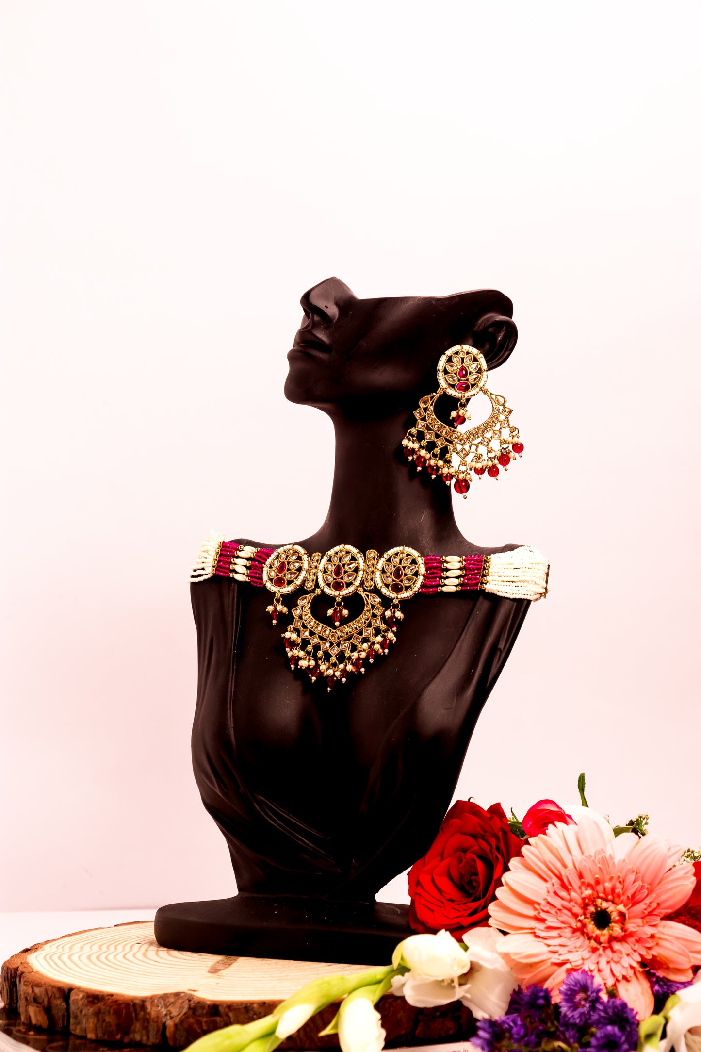 Padmavati’s Reflection Polki Choker Necklace Set
