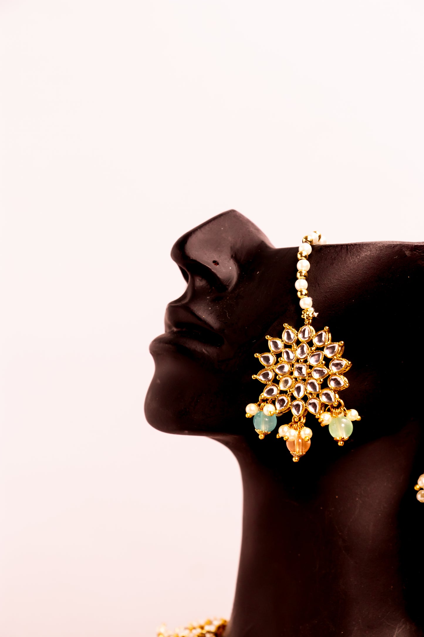 Jahan's Heart Multicolour Kundan Necklace Set