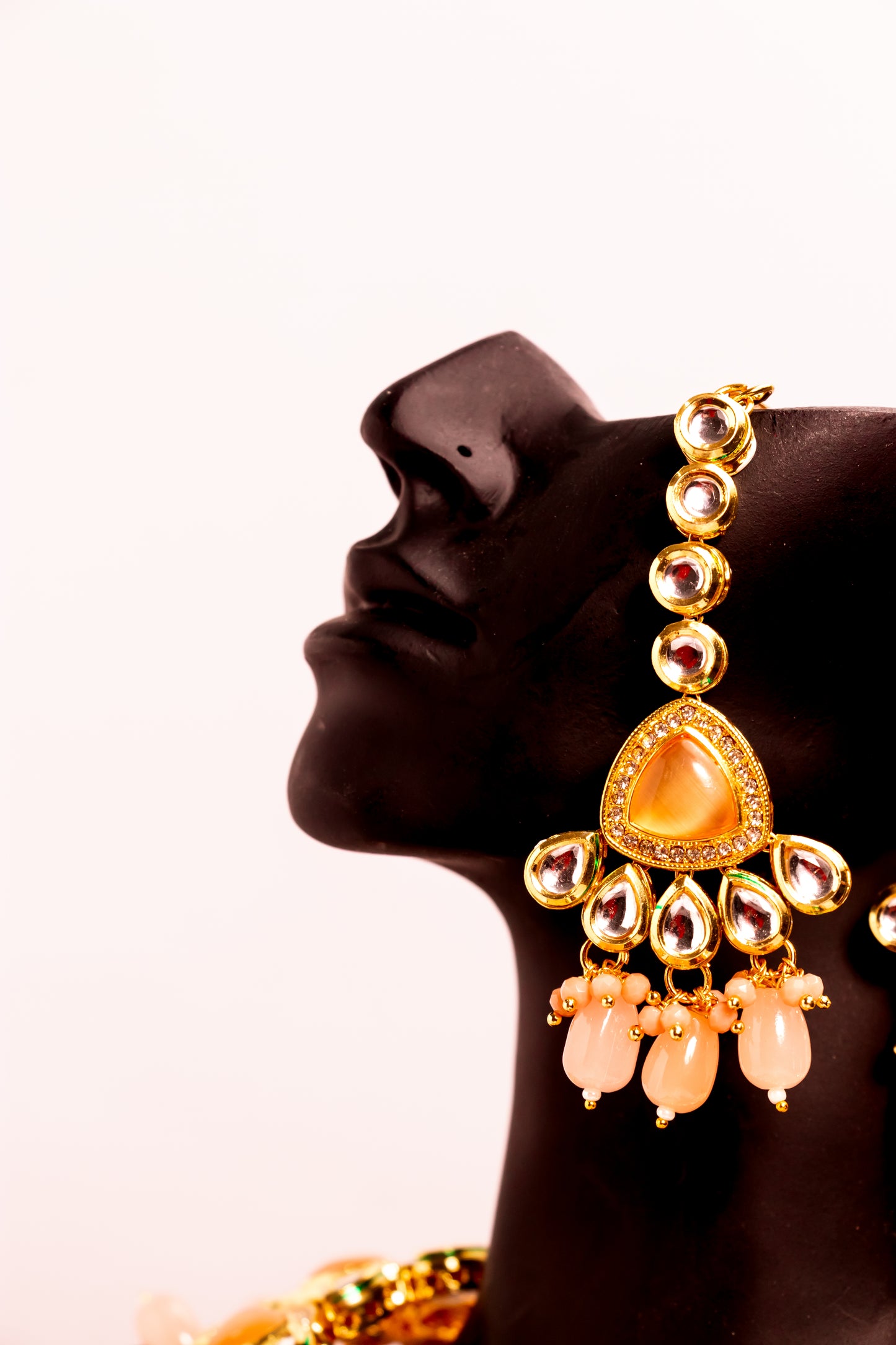 Jahan's Heritage Pink Kundan Necklace Set
