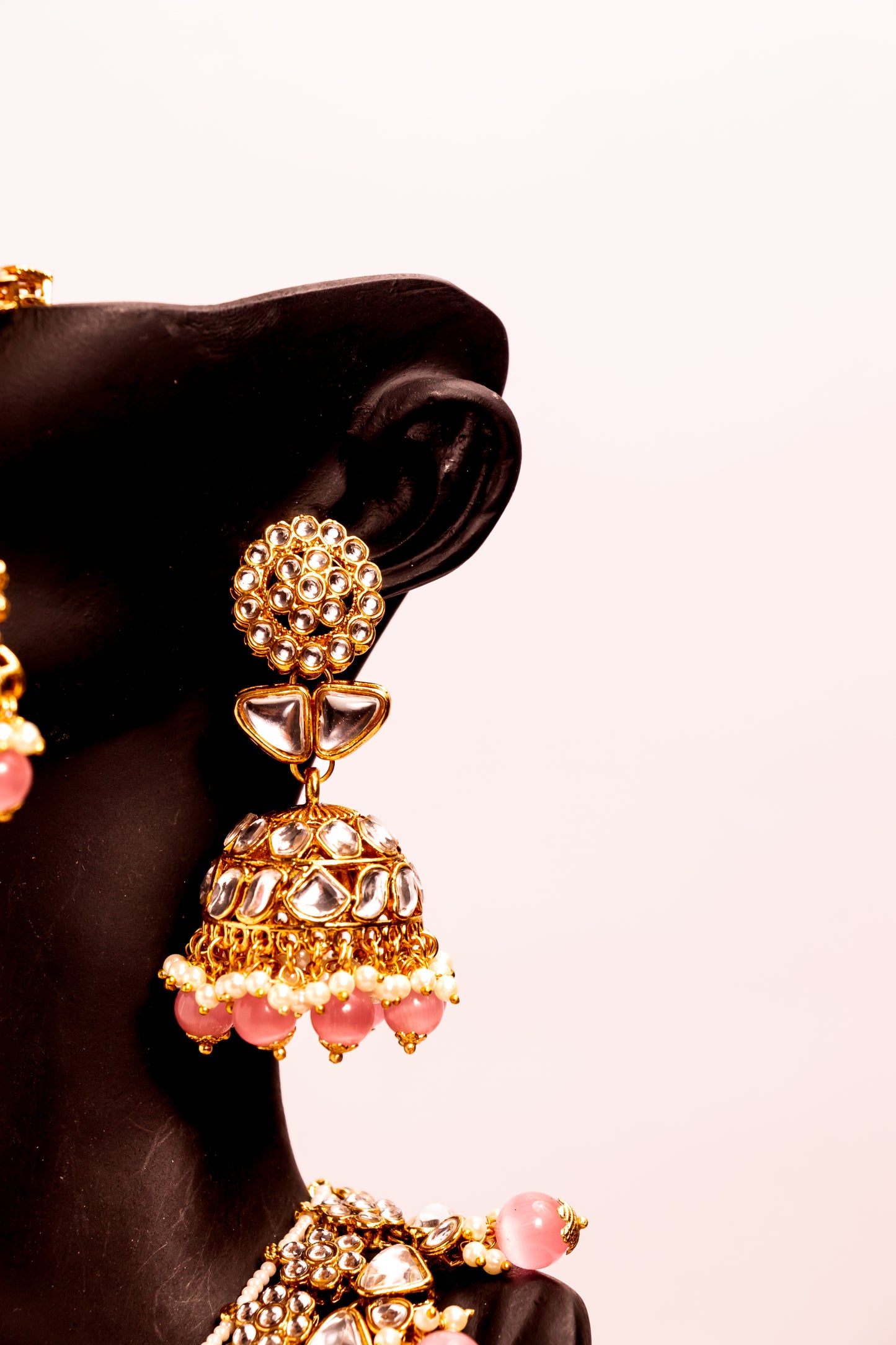 Noor's Horizon Pink Kundan Necklace Set