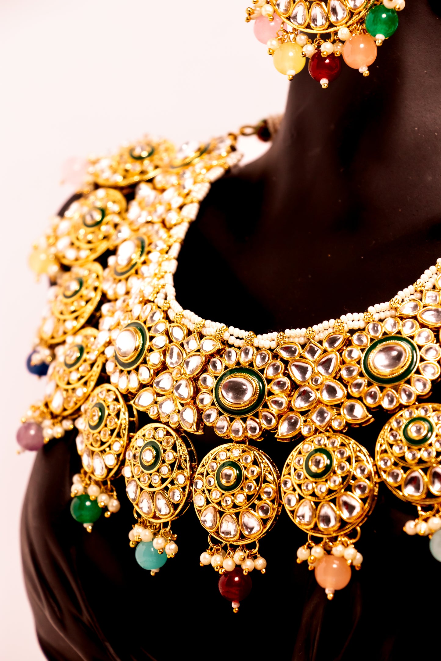 Jahan's Treasure Multicolour Kundan Necklace