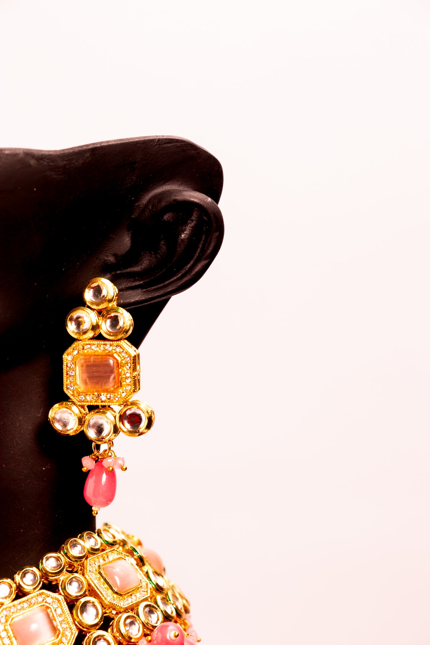 Jewel of Jahan Pink Kundan Necklace