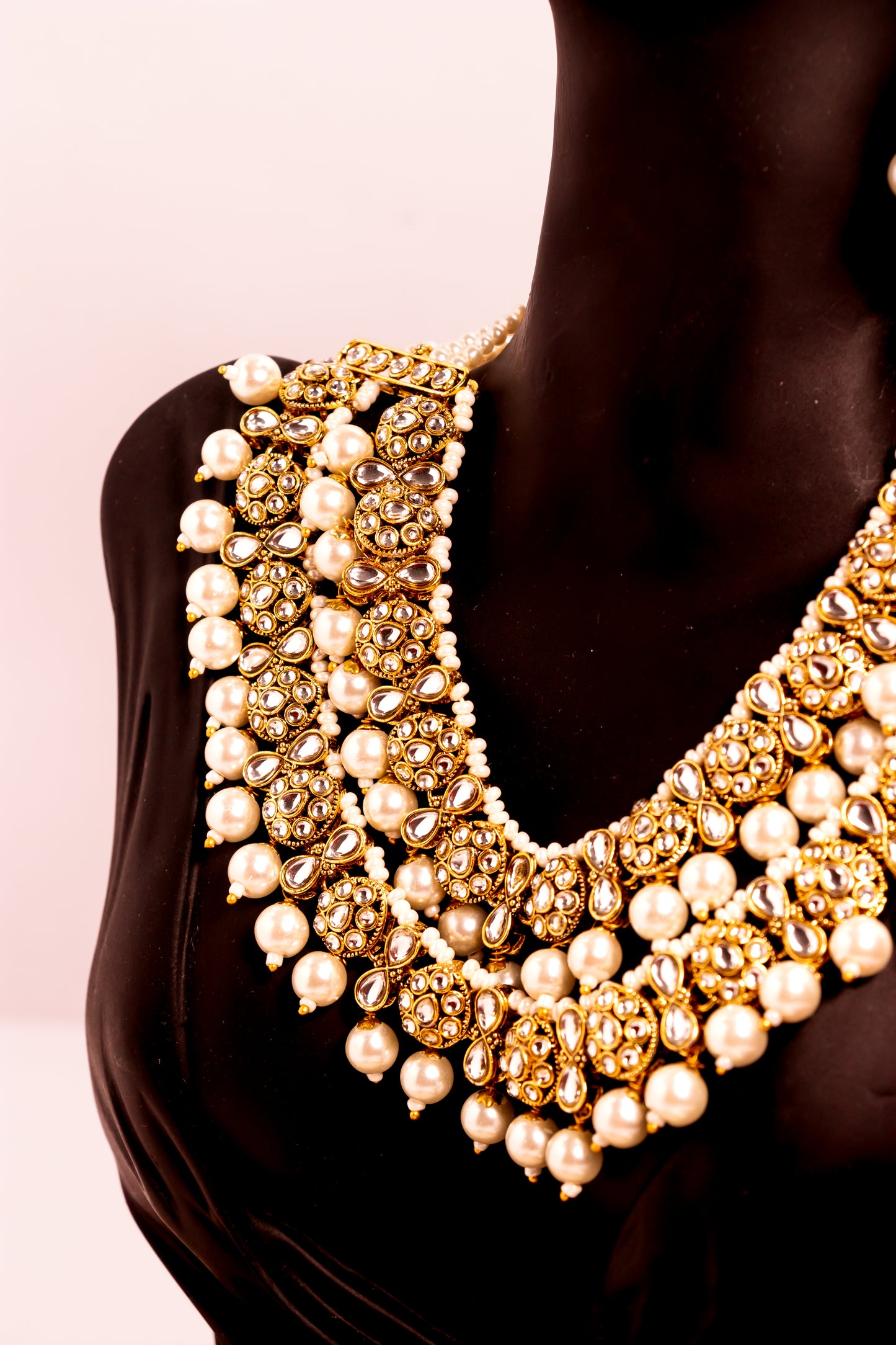 Noor's Spark Kundan Pearl Necklace Set
