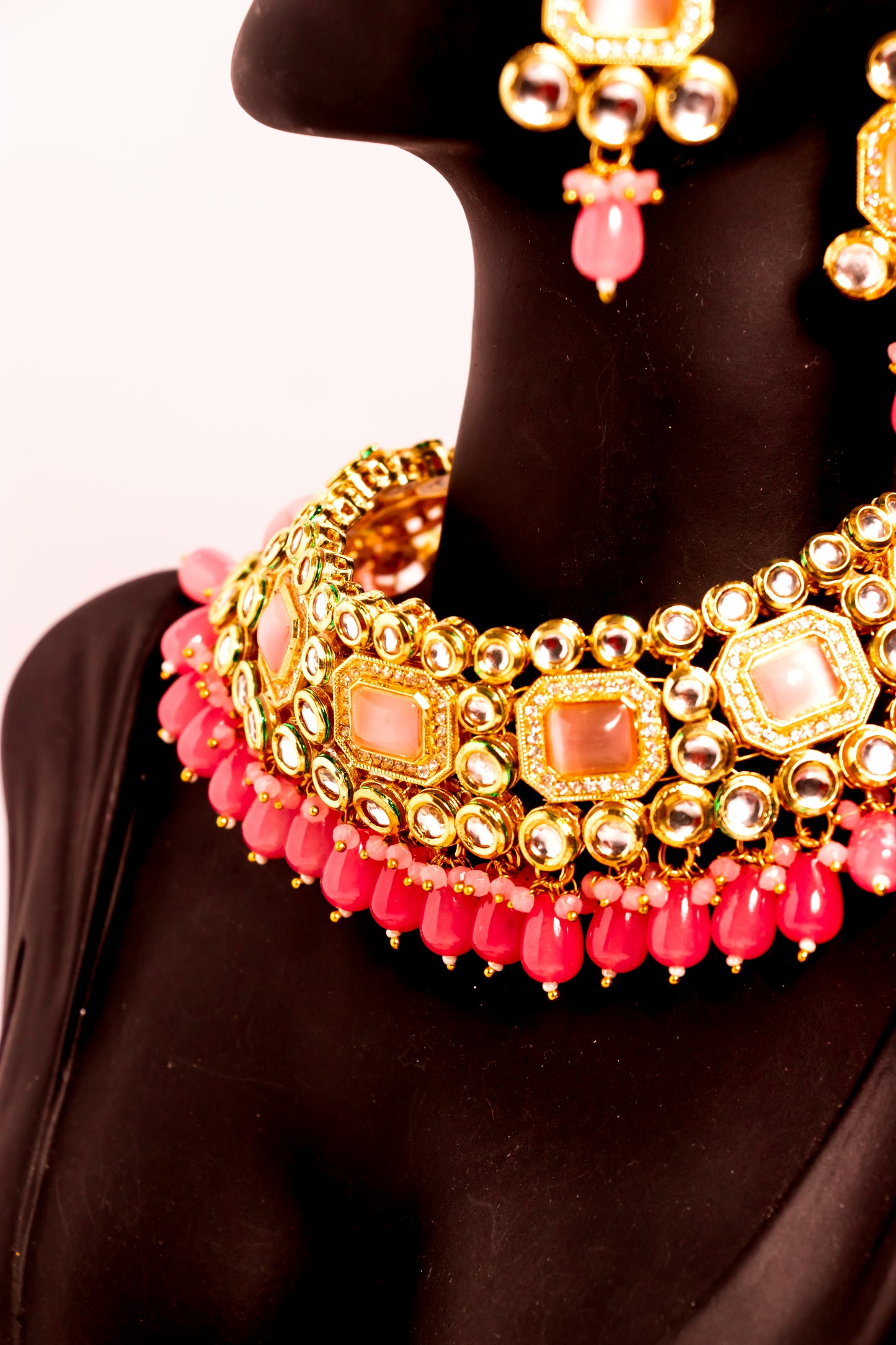 Jewel of Jahan Pink Kundan Necklace