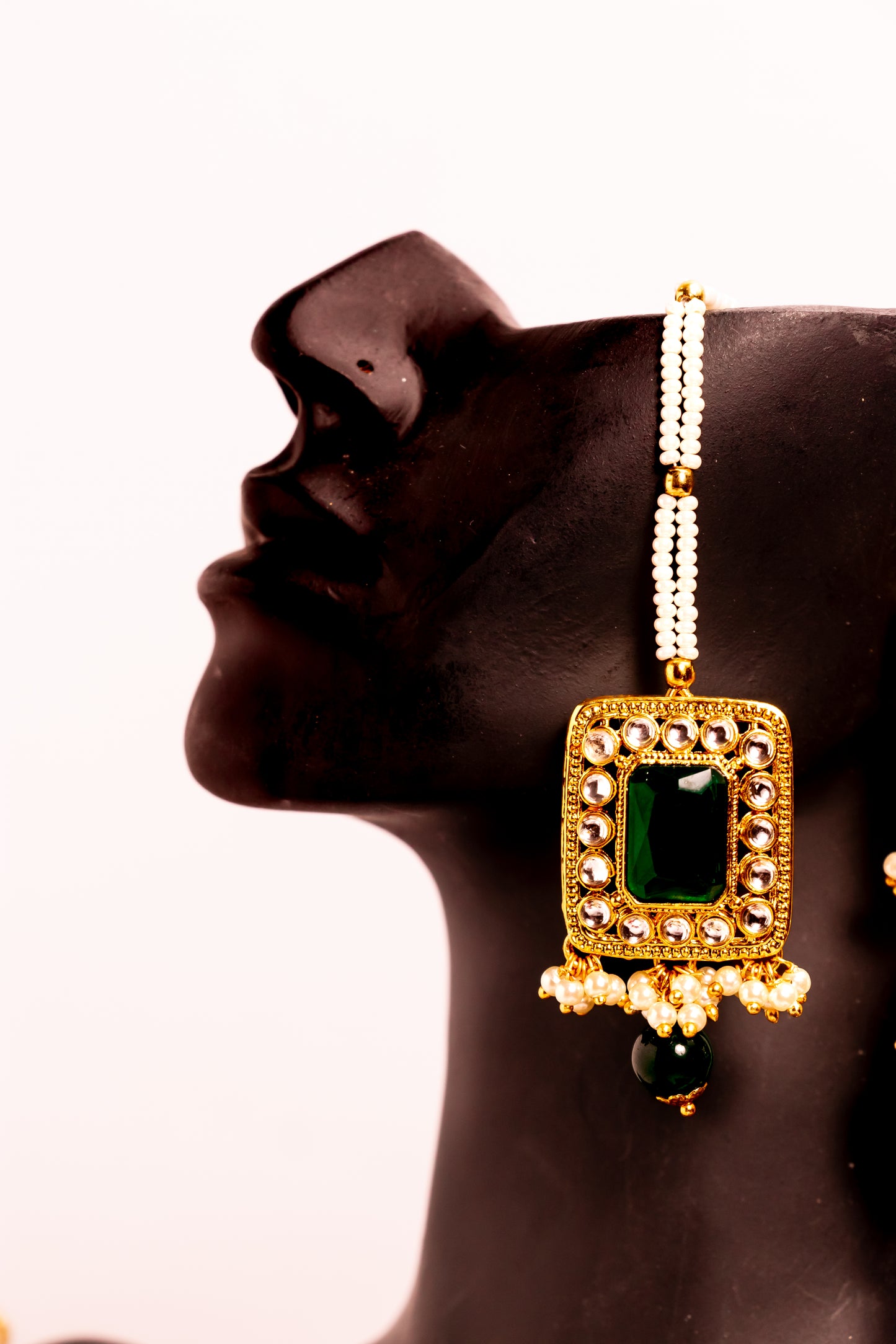 Padmavati's Silk Polki Choker Necklace Set