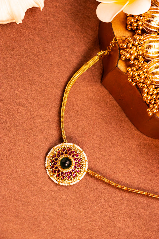 Padmavati's Bloom Pink Kundan Necklace