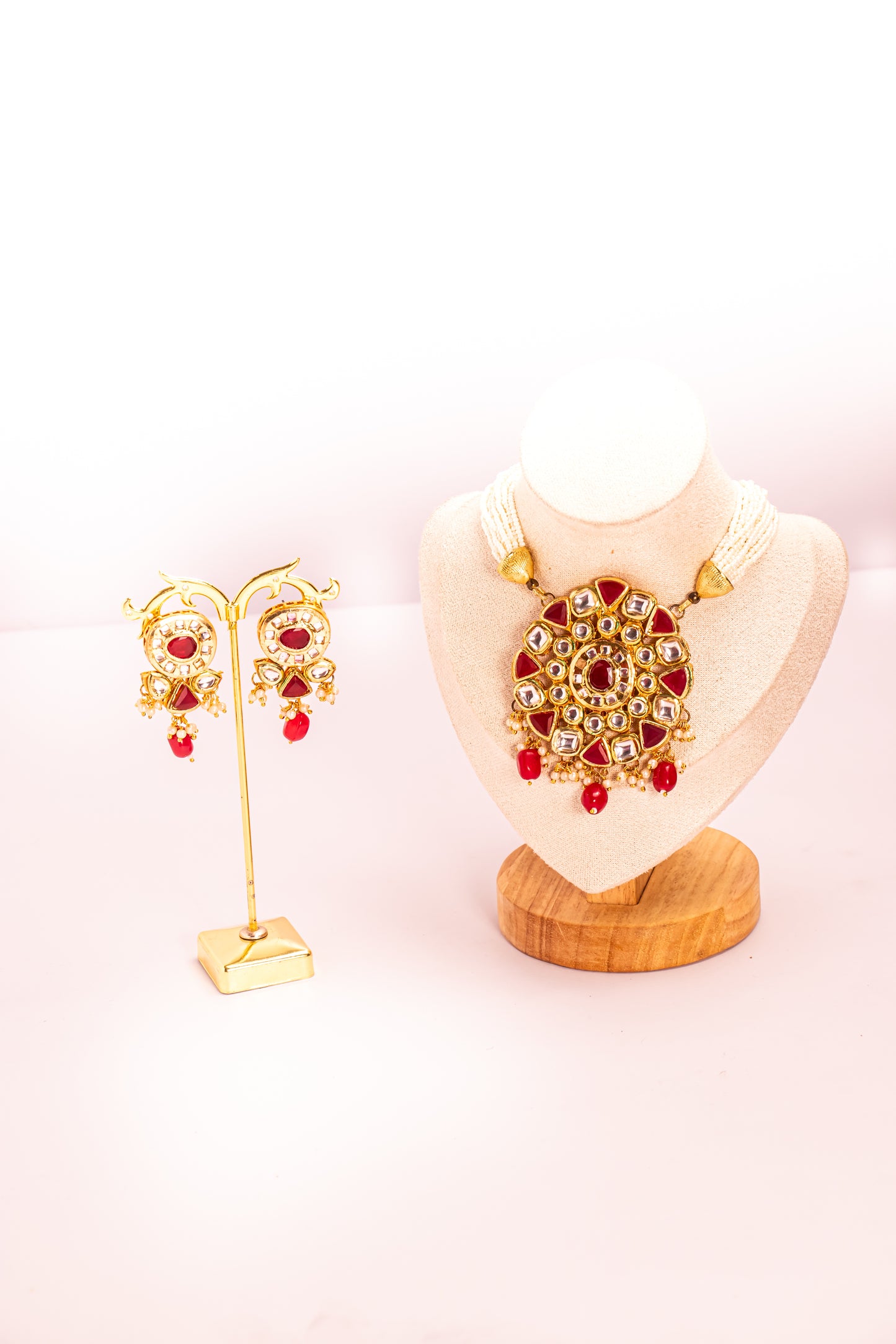 Noor's Splendor Kundan & Pearl Long Necklace Set