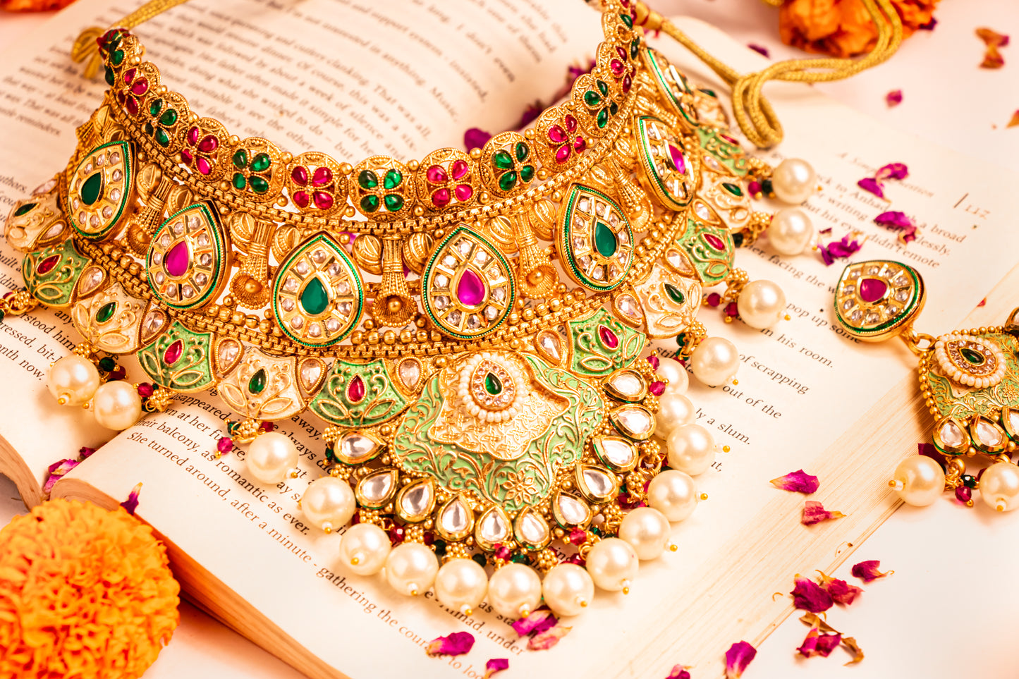 Nayab Nakshatra Semi-Bridal Necklace Set