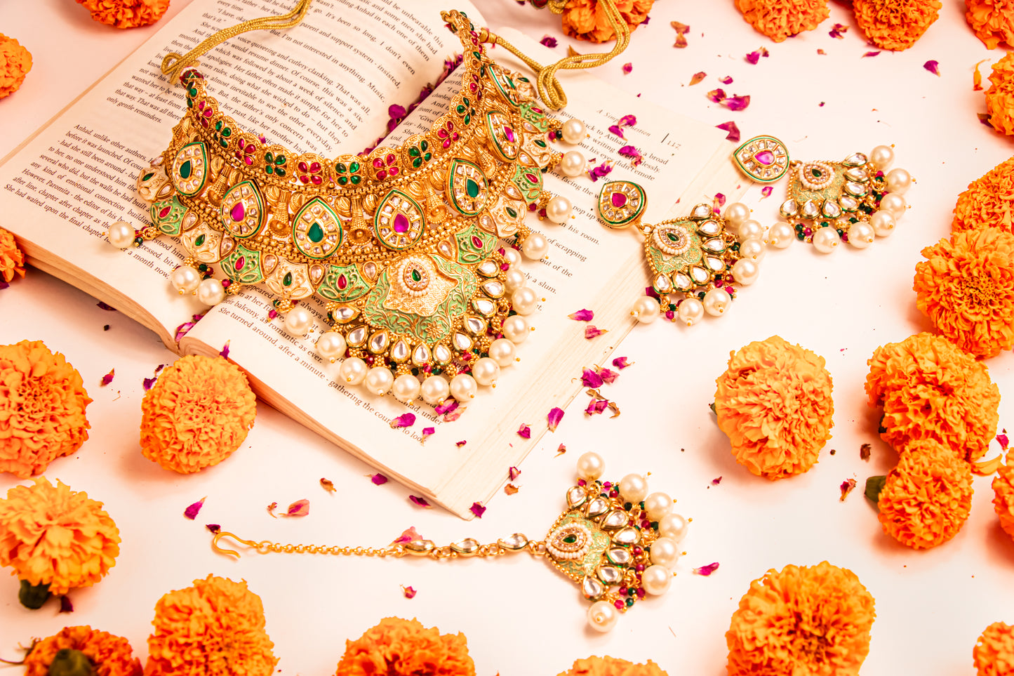 Nayab Nakshatra Semi-Bridal Necklace Set