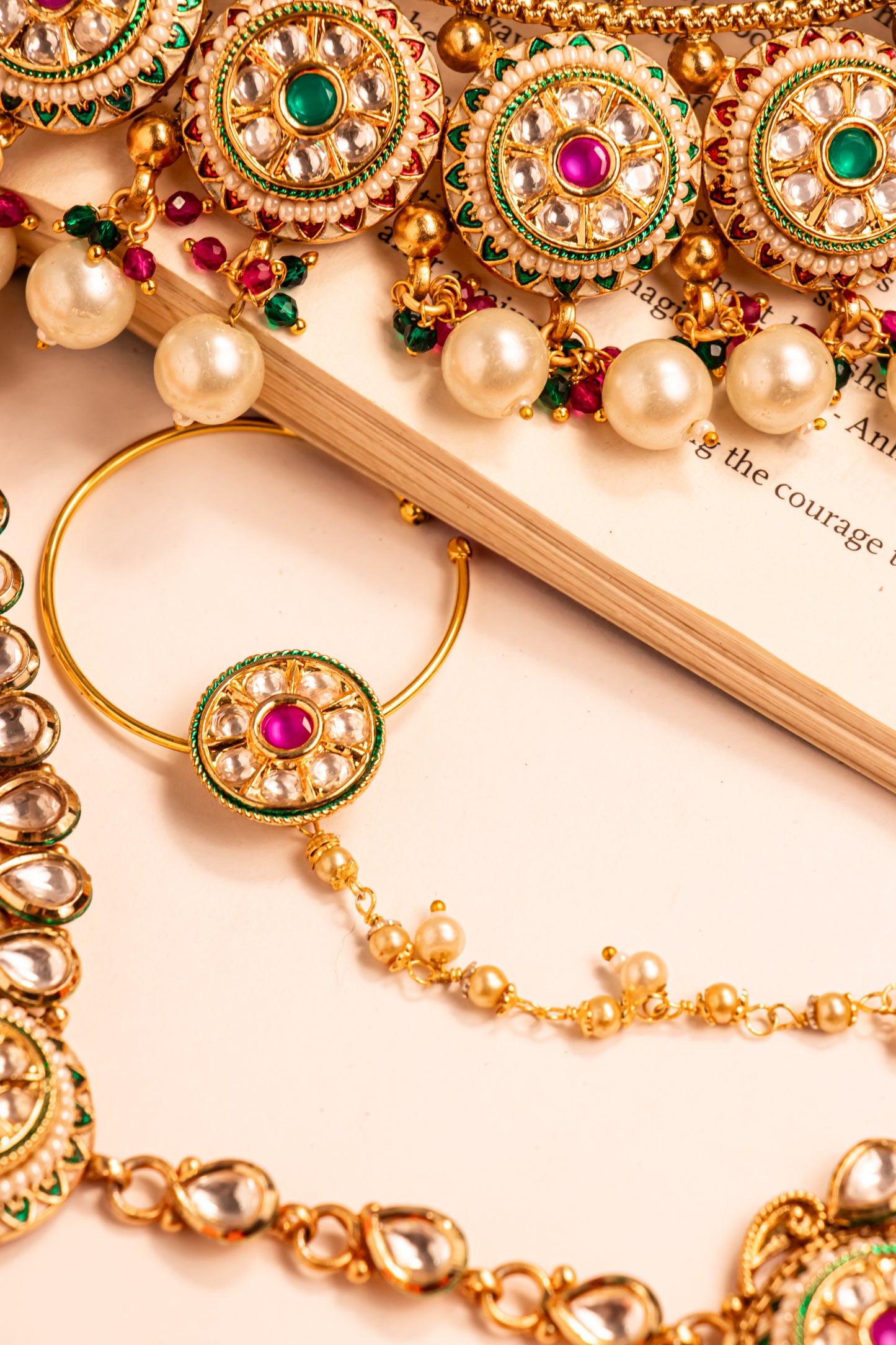 Padmavati's Grace Semi Bridal Necklace Set