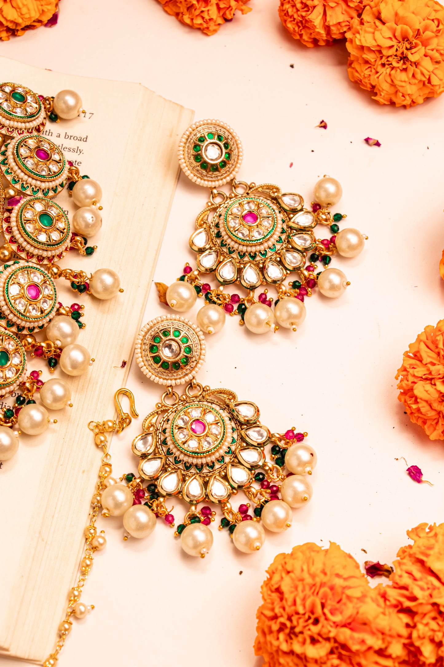 Padmavati's Grace Semi Bridal Necklace Set