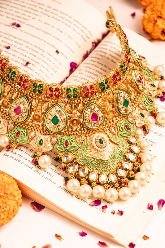 Nayab Nakshatra Semi-Bridal Necklace Set