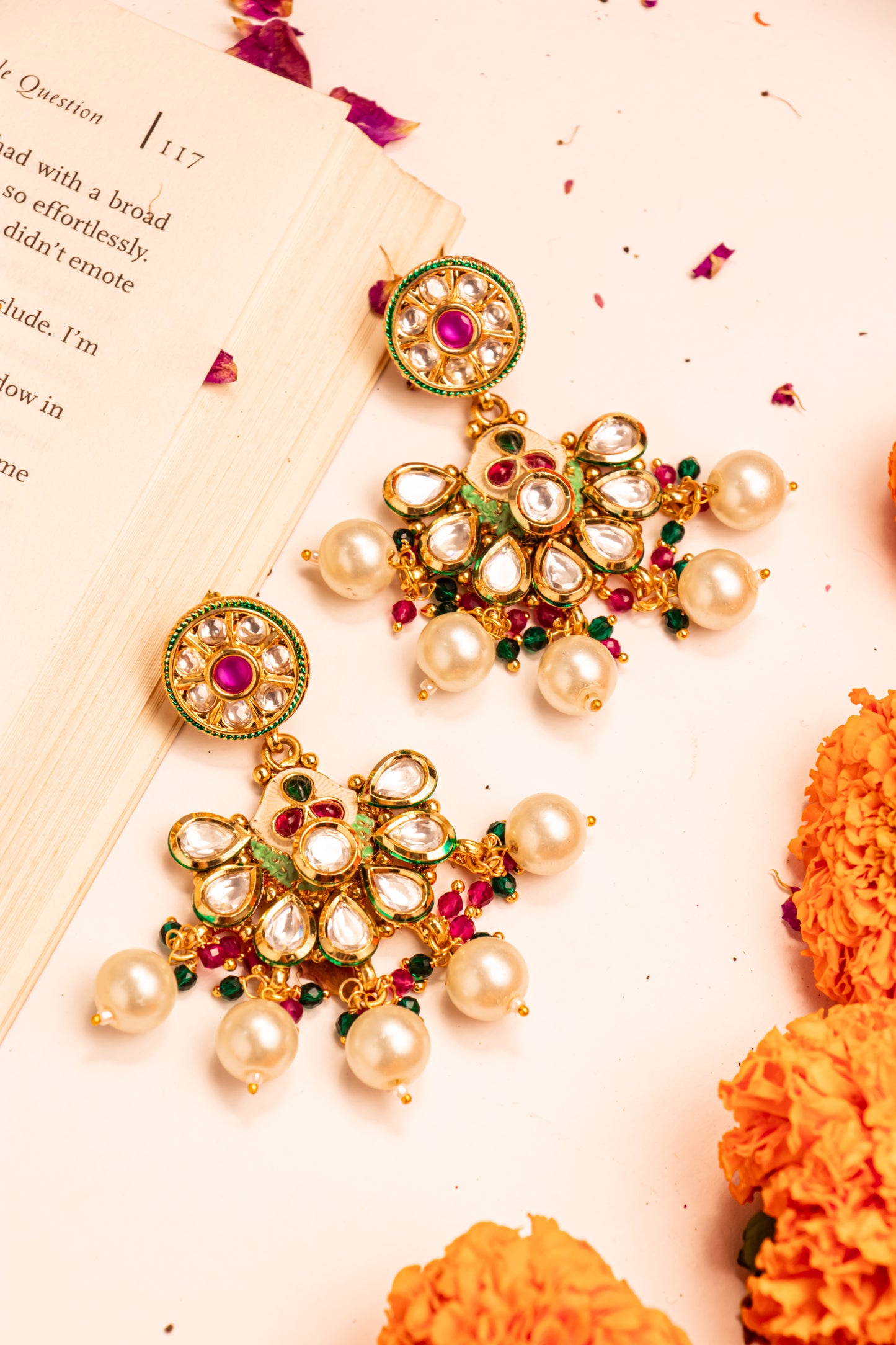 Vasundhara Semi Bridal Polki Semi Bridal Set