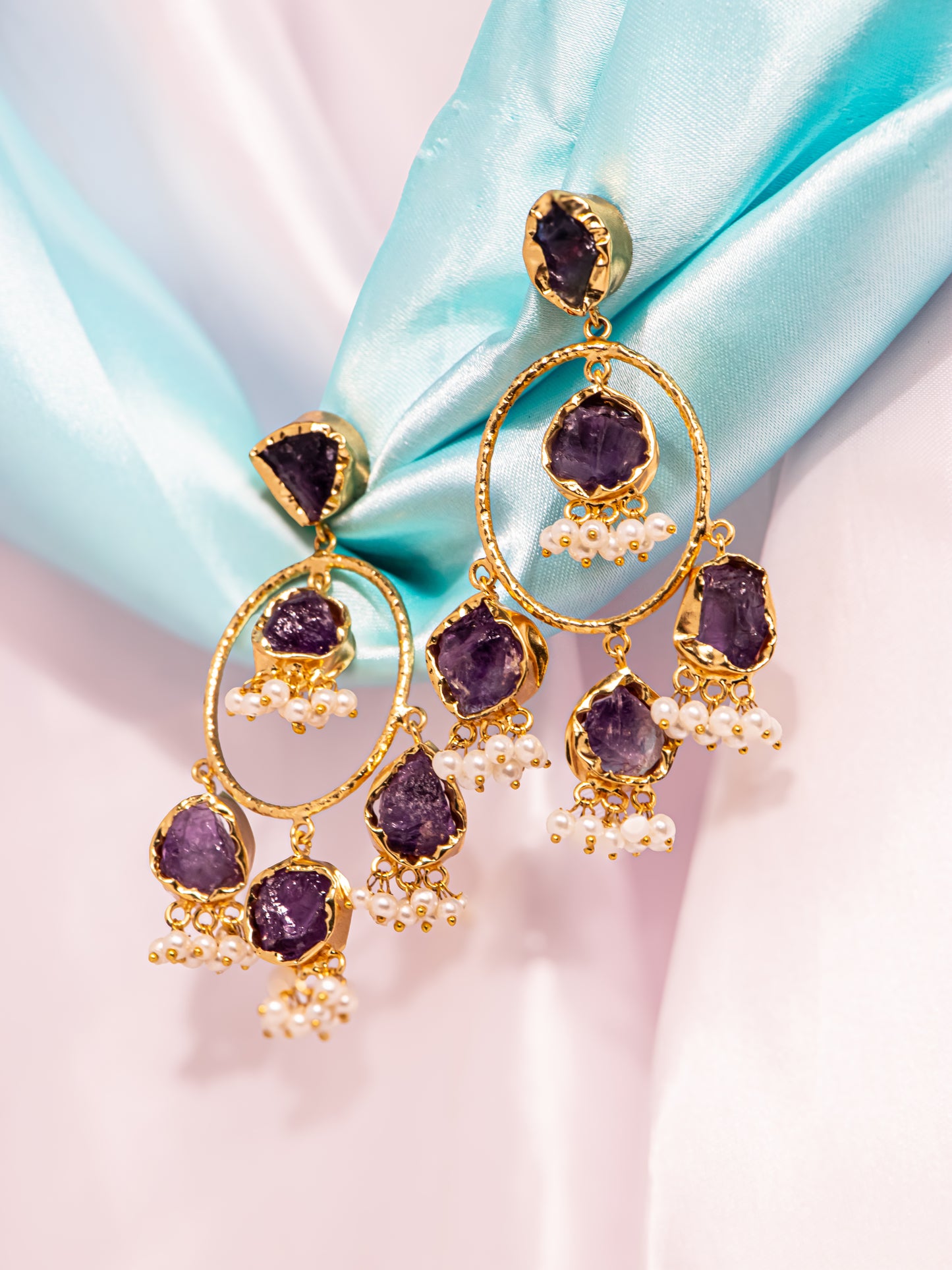 Triple Moon Greek Earrings