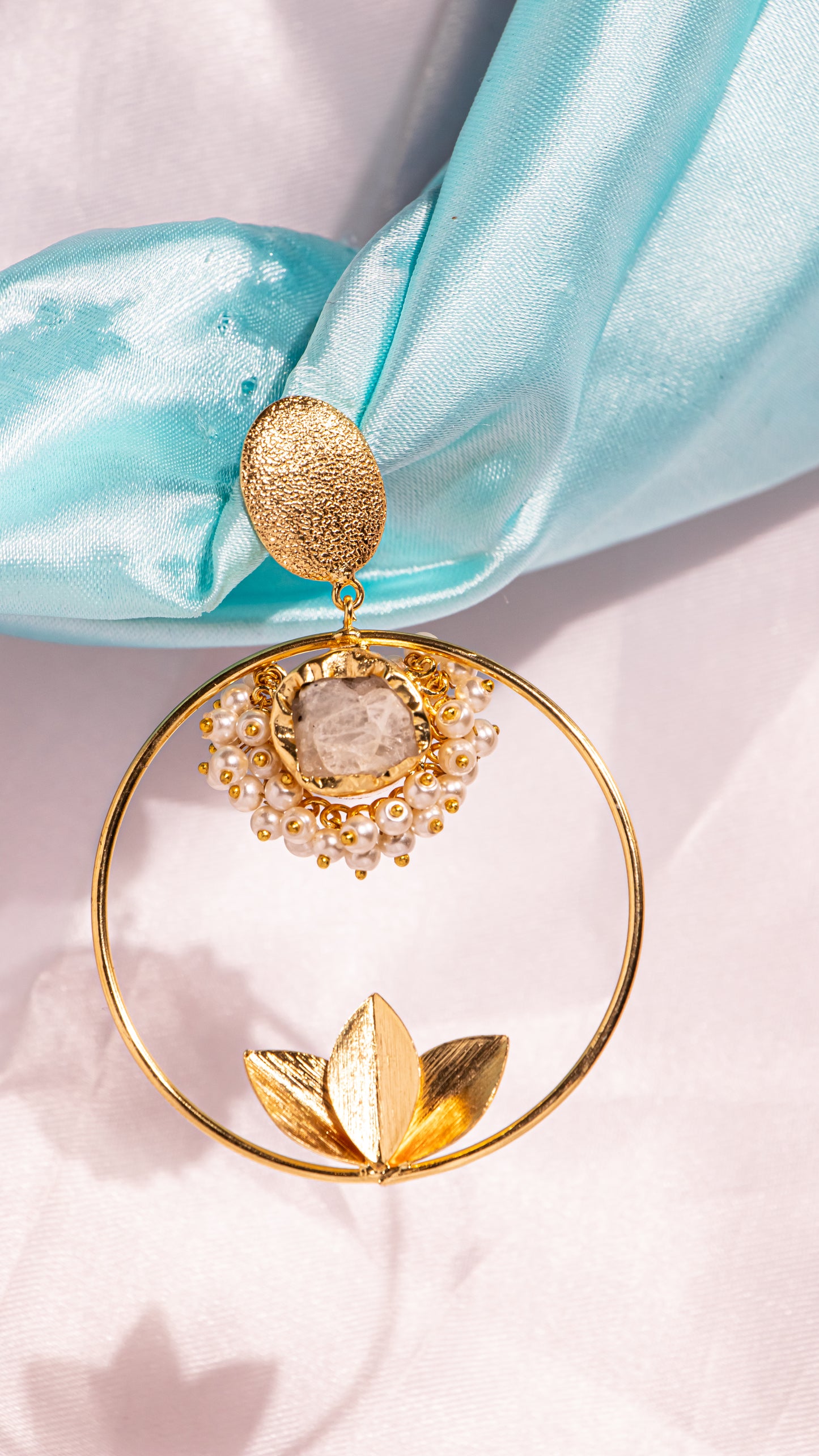 Midnight Blossom Greek Earrings