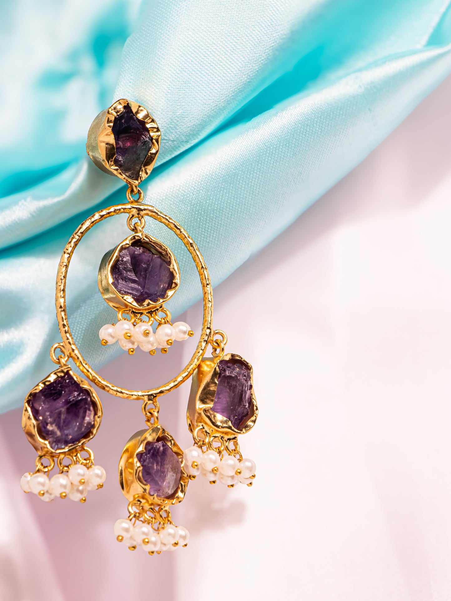 Triple Moon Greek Earrings