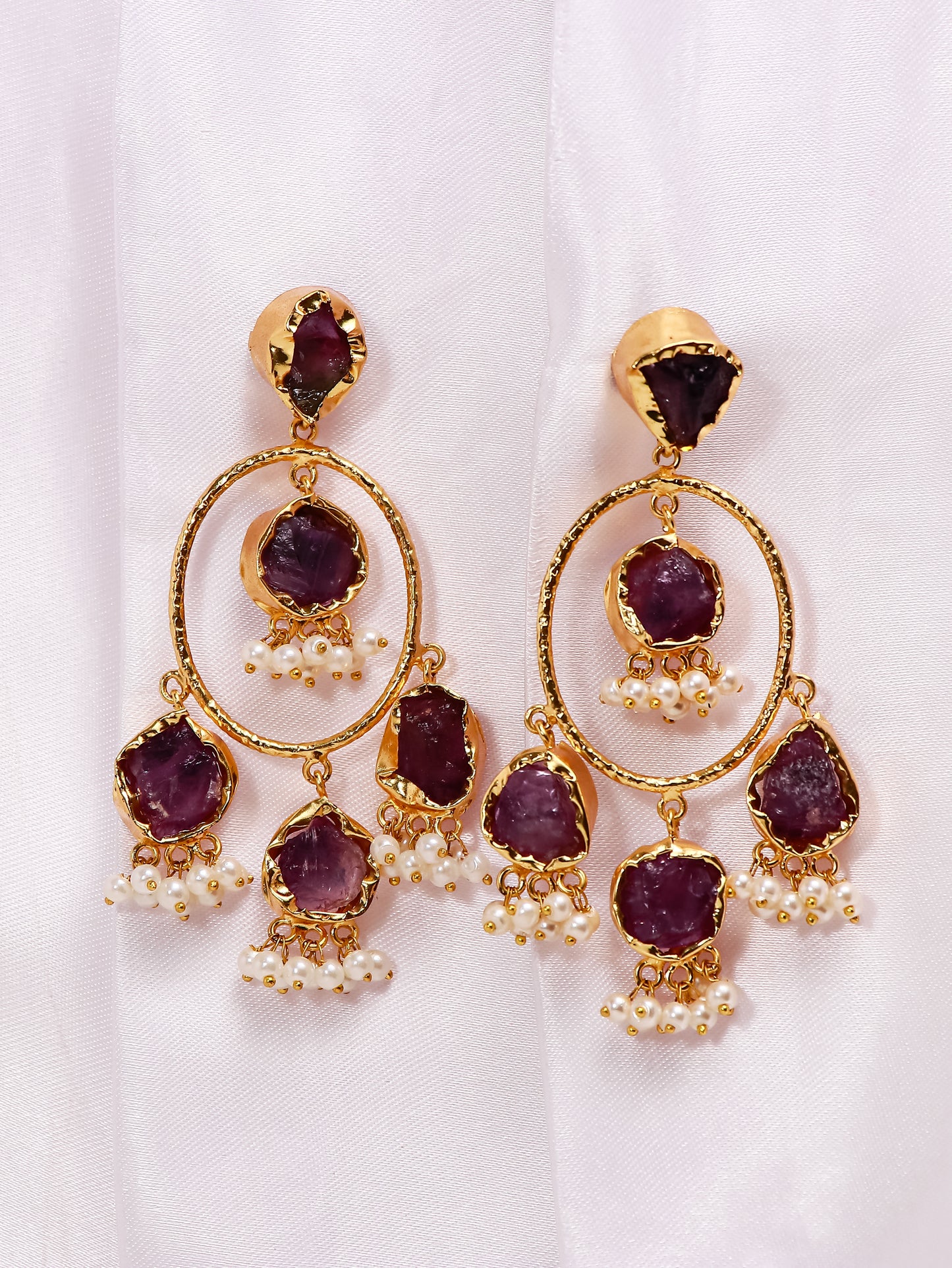 Triple Moon Greek Earrings