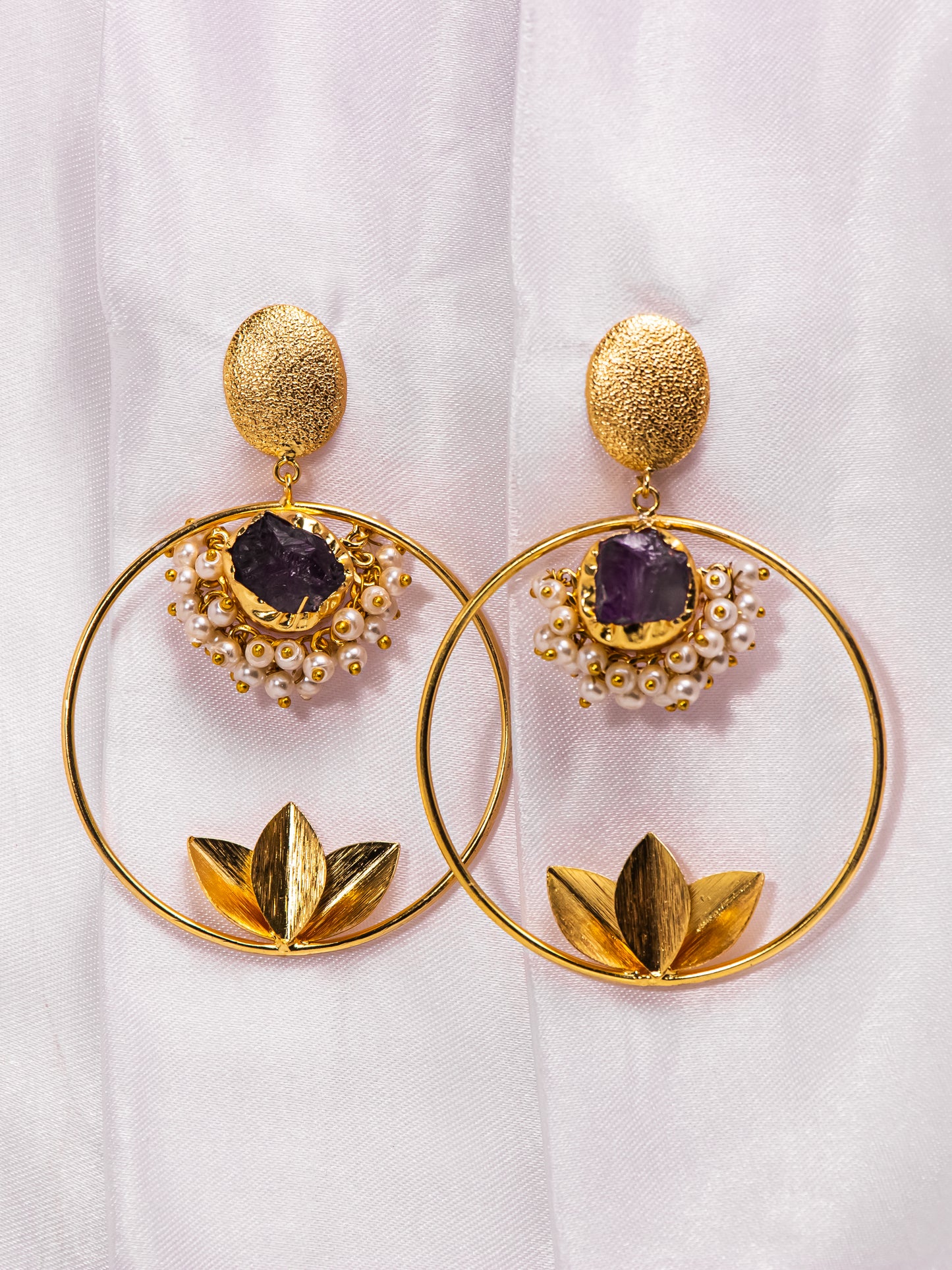 Golden Harvest Greek Earrings