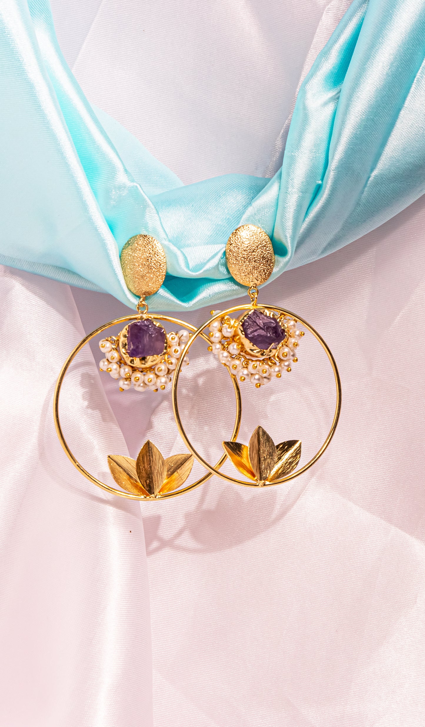 Golden Harvest Greek Earrings