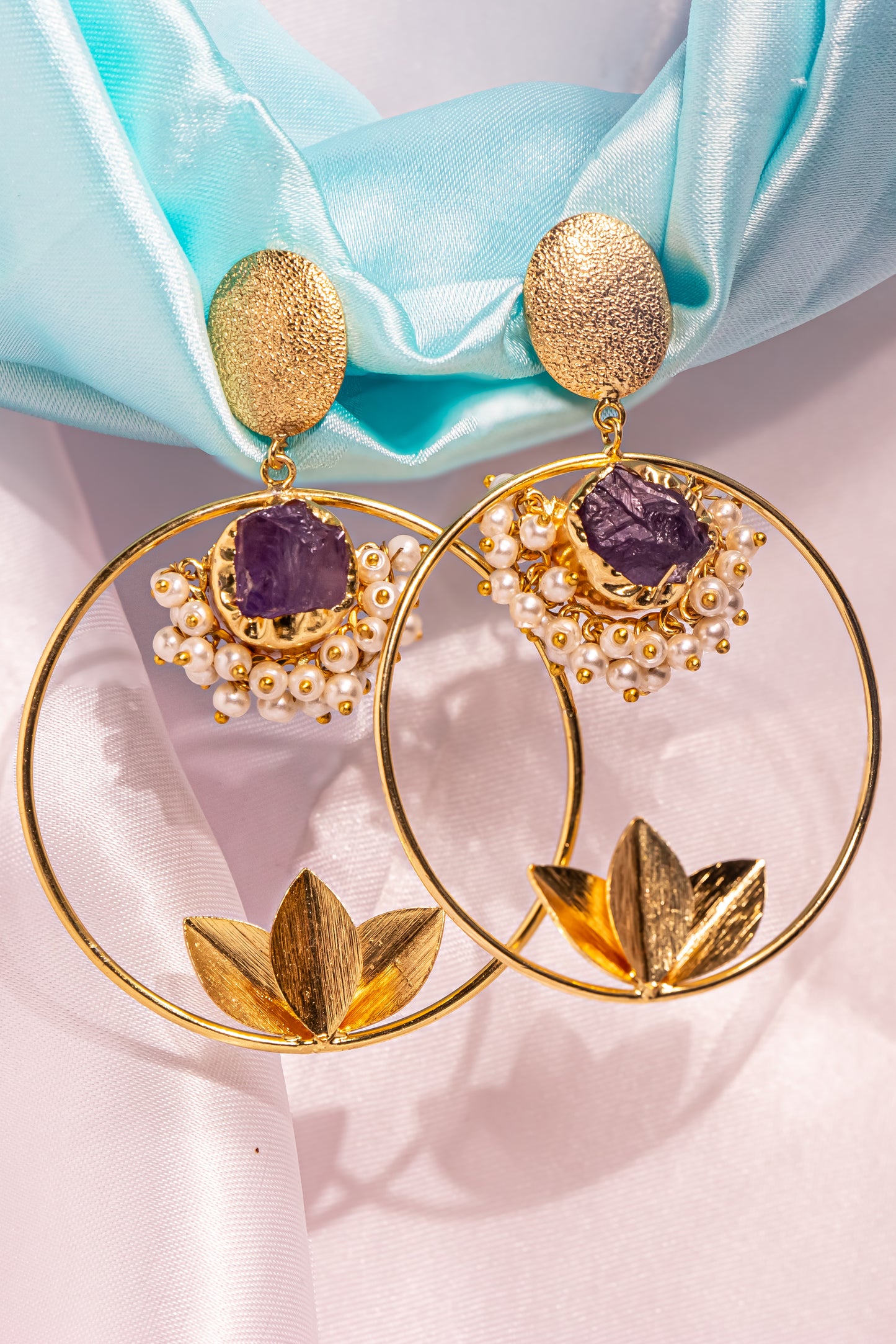 Golden Harvest Greek Earrings