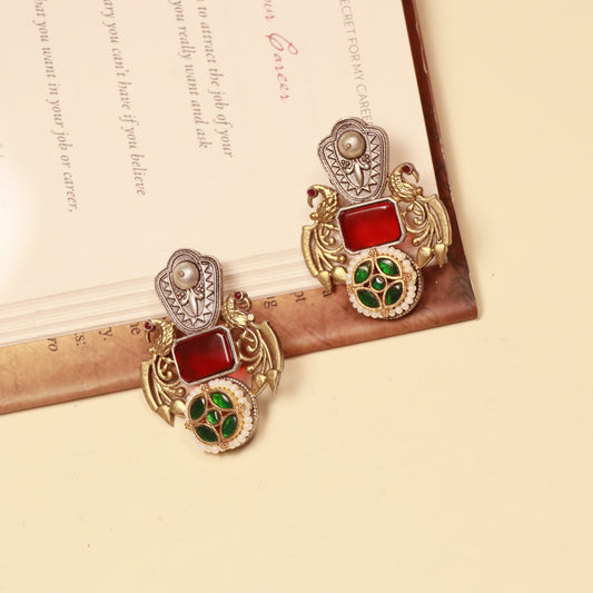 Manikarnika Dark Silver Dreams Earrings