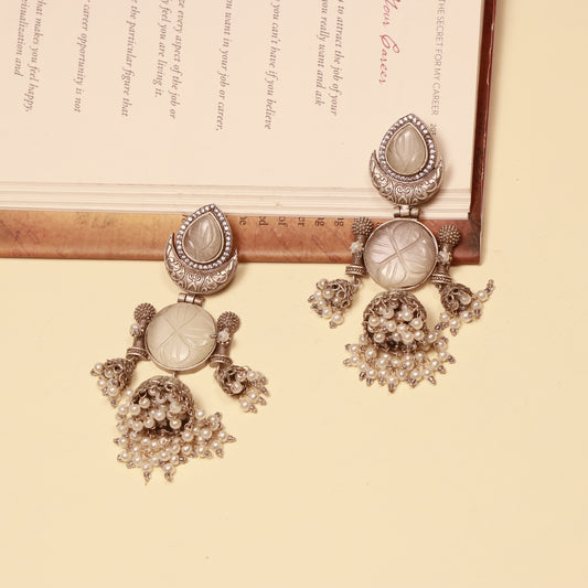 Manikarnika Silver Mystique Earrings