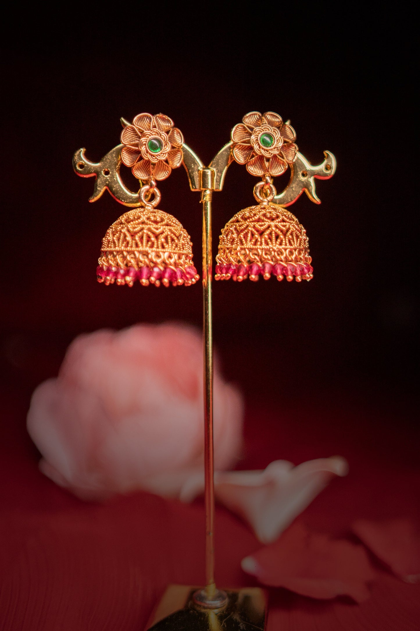 Padmavati Treasure Golden Earrings - ELYSIAN GODDESS
