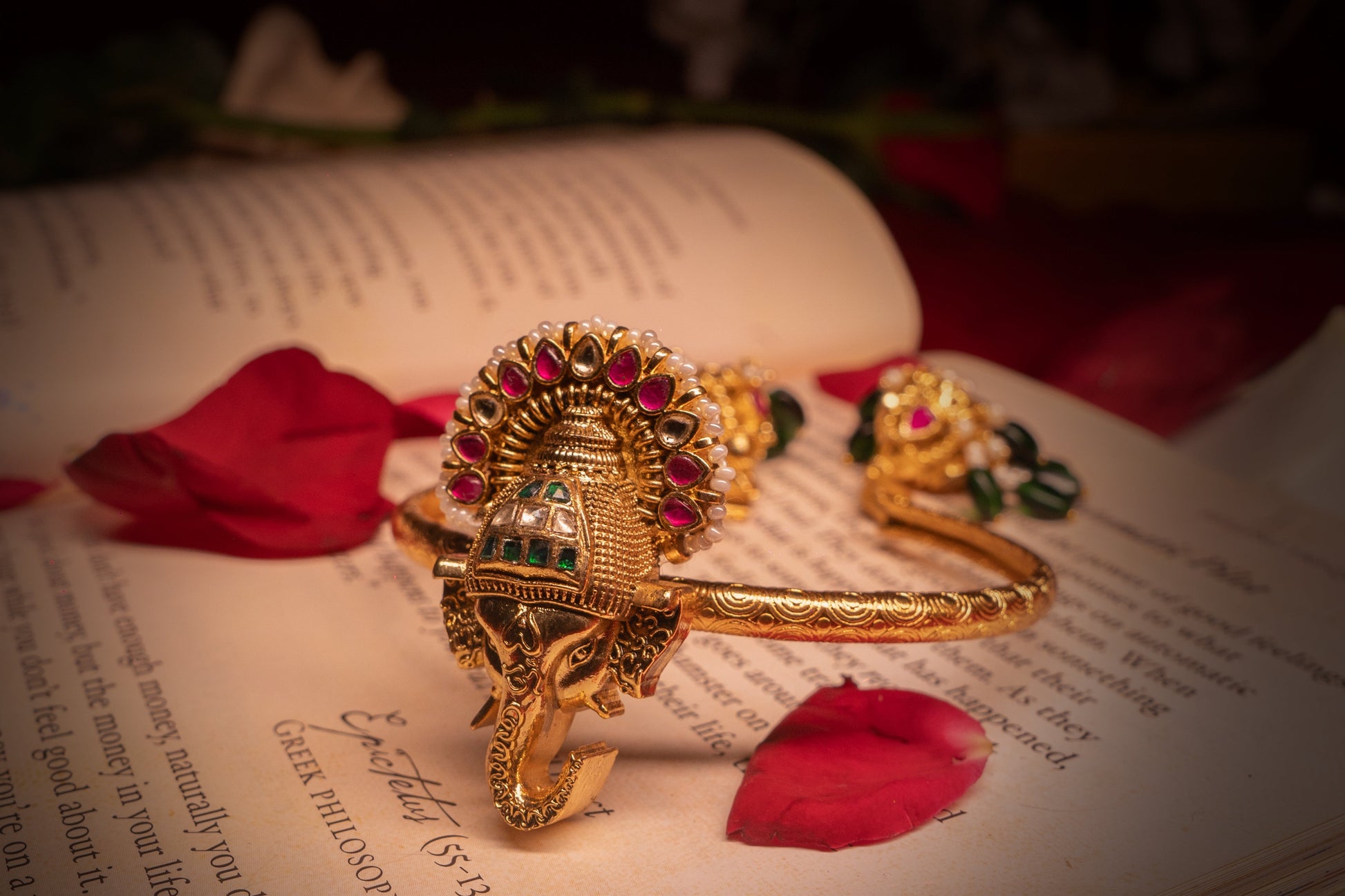 Resplendent Ganesha Kundan Bracelet - ELYSIAN GODDESS