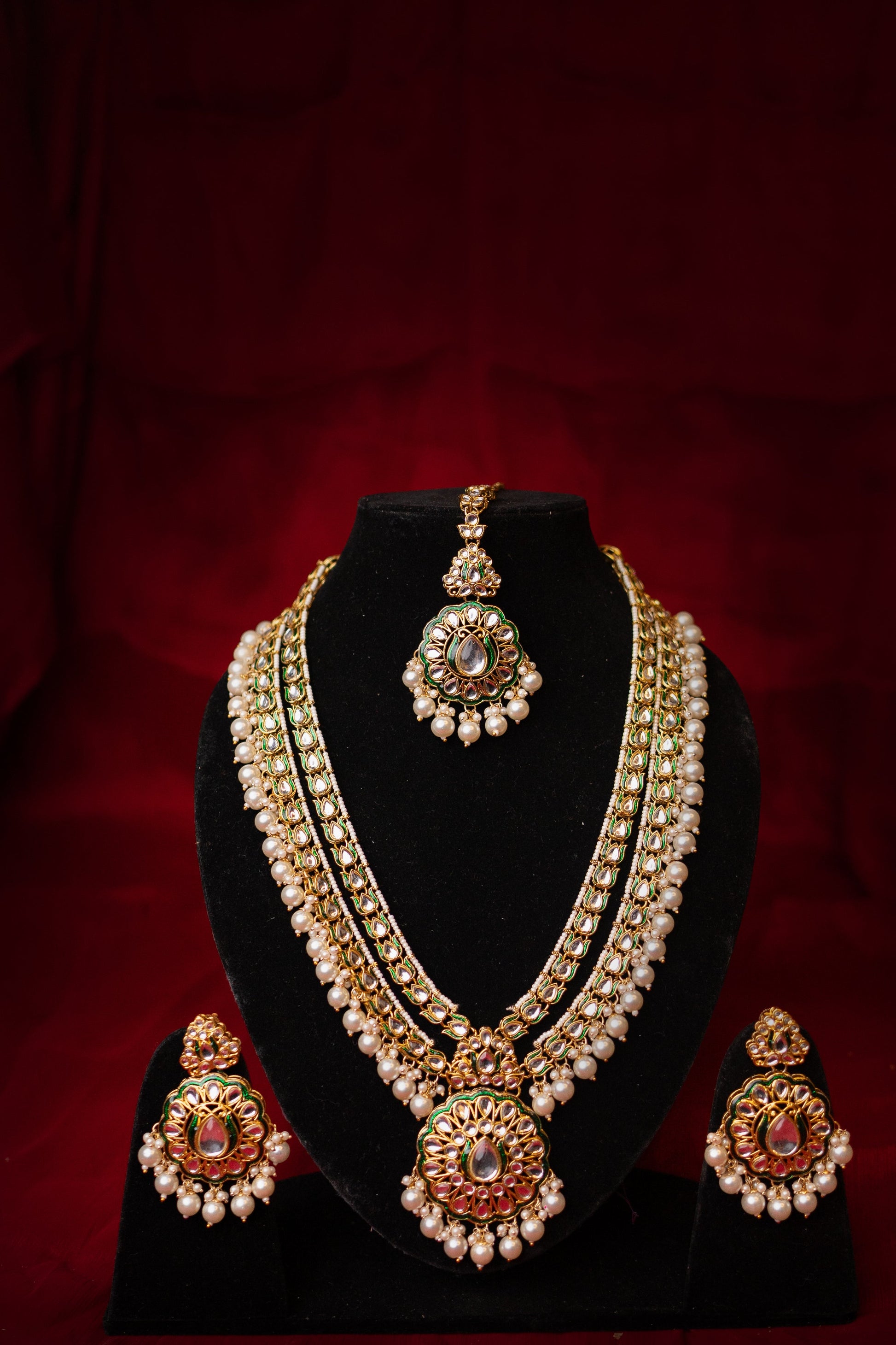 Noor's Dream Kundan Long Necklace Set - ELYSIAN GODDESS
