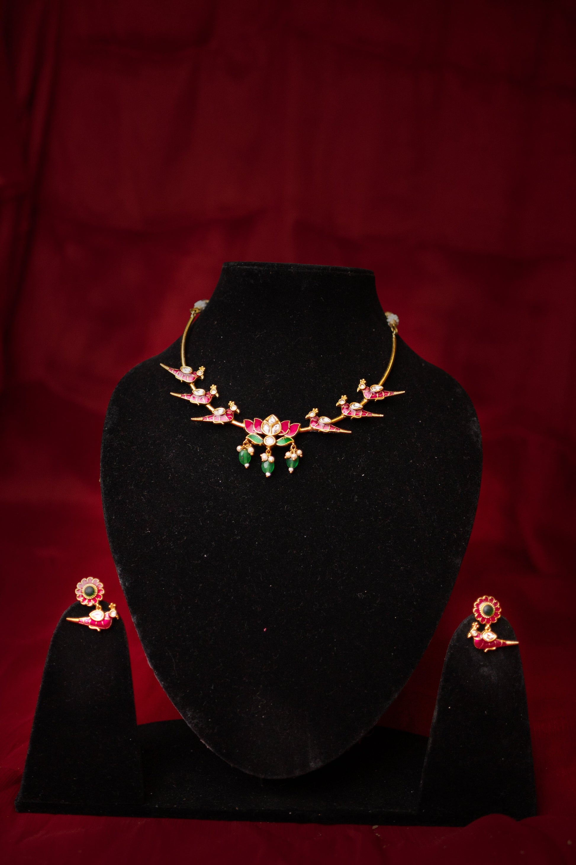 Padmavati's Garden Necklace Set - ELYSIAN GODDESS