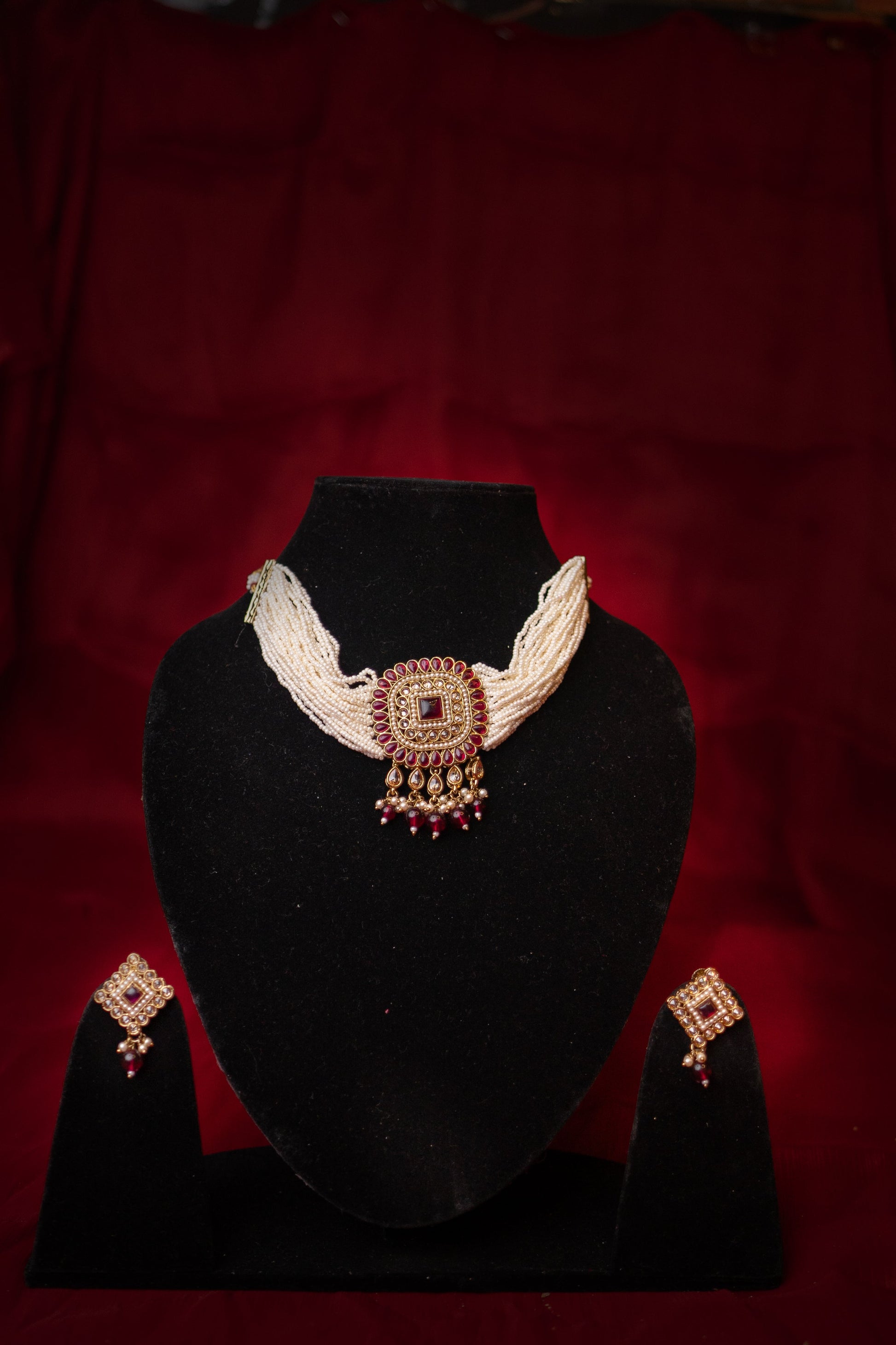 Ethereal Pearl Necklace Set - ELYSIAN GODDESS