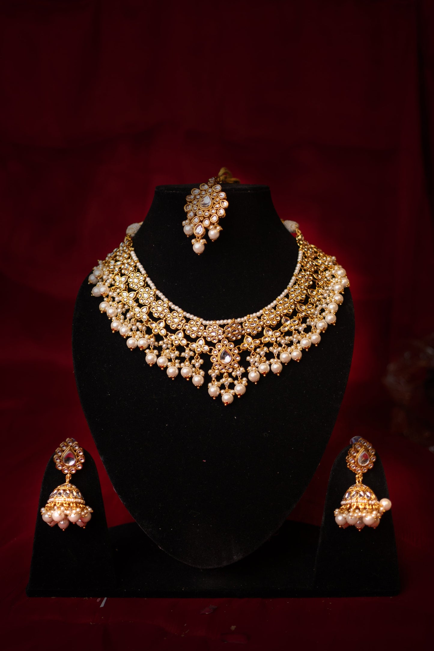 Jahan's Allure Kundan Necklace Set - ELYSIAN GODDESS