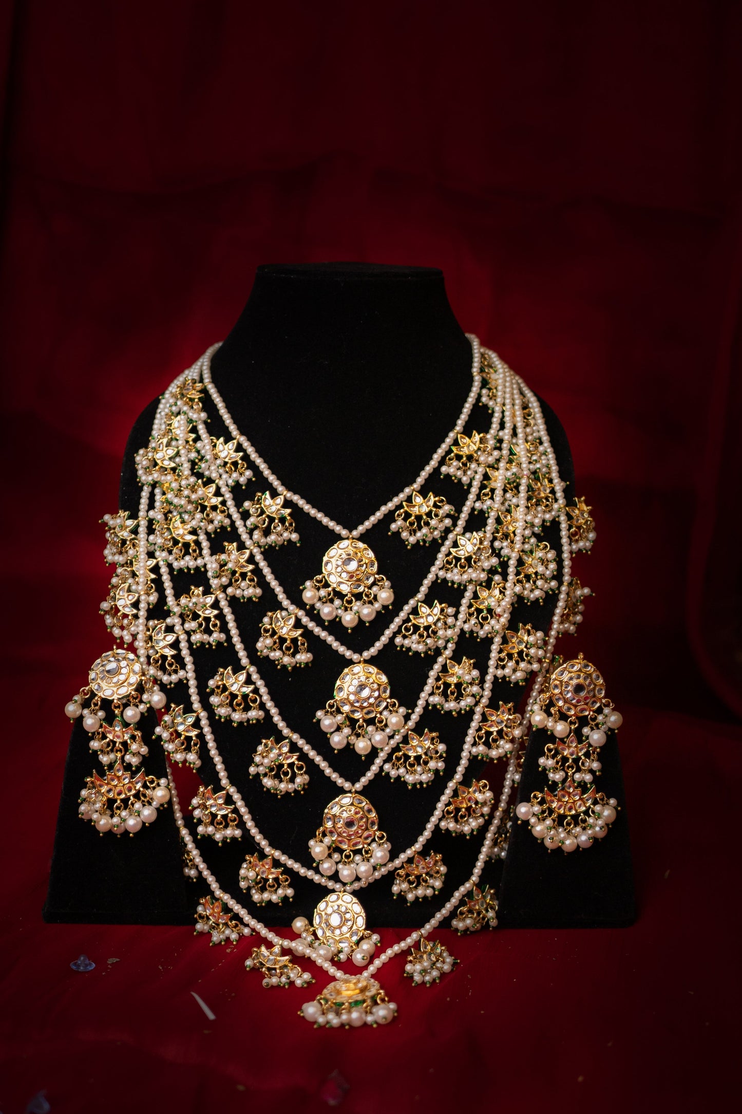 Jahan's Luster Long Kundan Necklace Set - ELYSIAN GODDESS