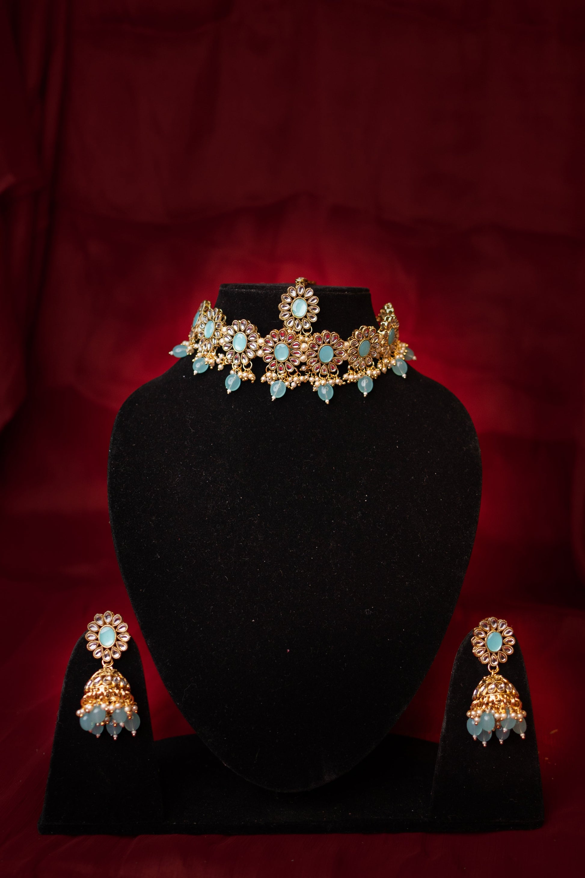 Noor's Glow Kundan Necklace Set - ELYSIAN GODDESS